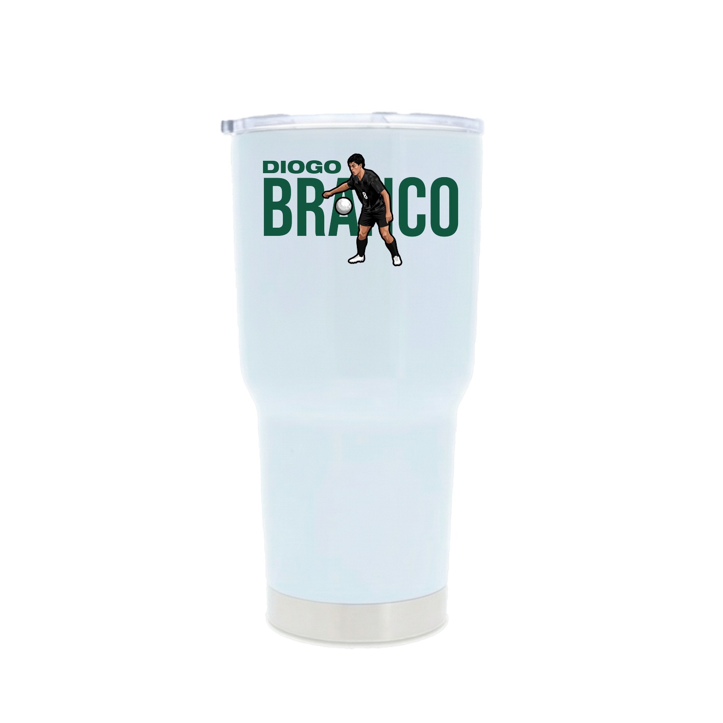 30oz Stainless Steel Tumbler — Player Name in White