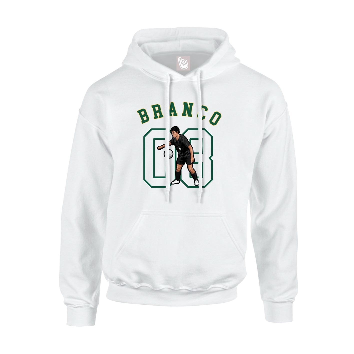 Youth Hoodie — Shirsey Arch in White