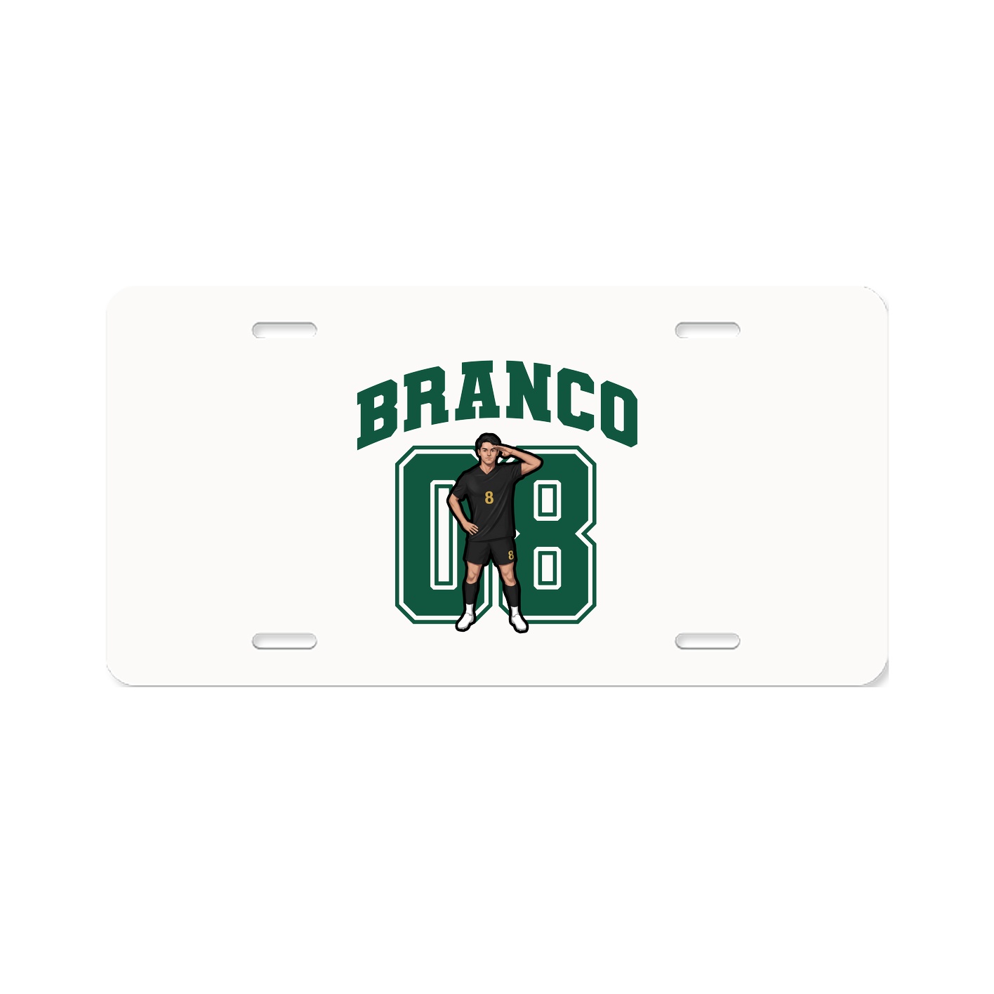 License Plate — Number in Classic