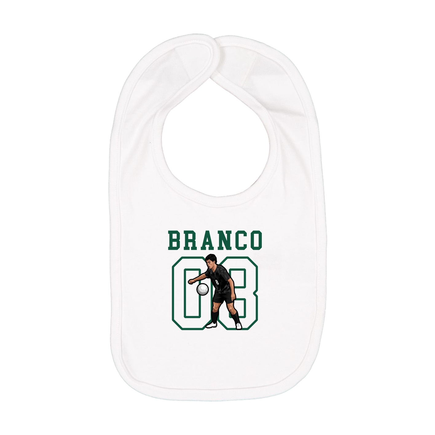 Infant Bib — Shirsey in White