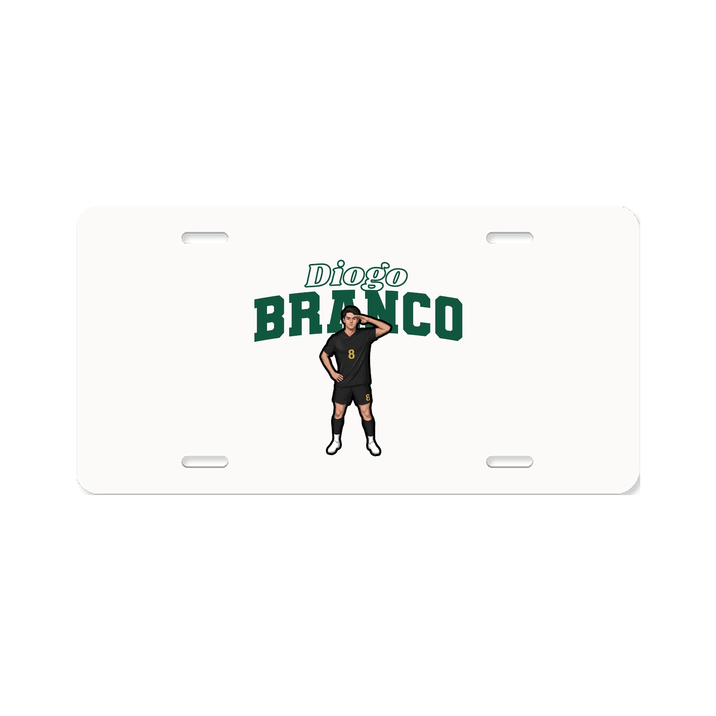 License Plate — Name Arch in Classic