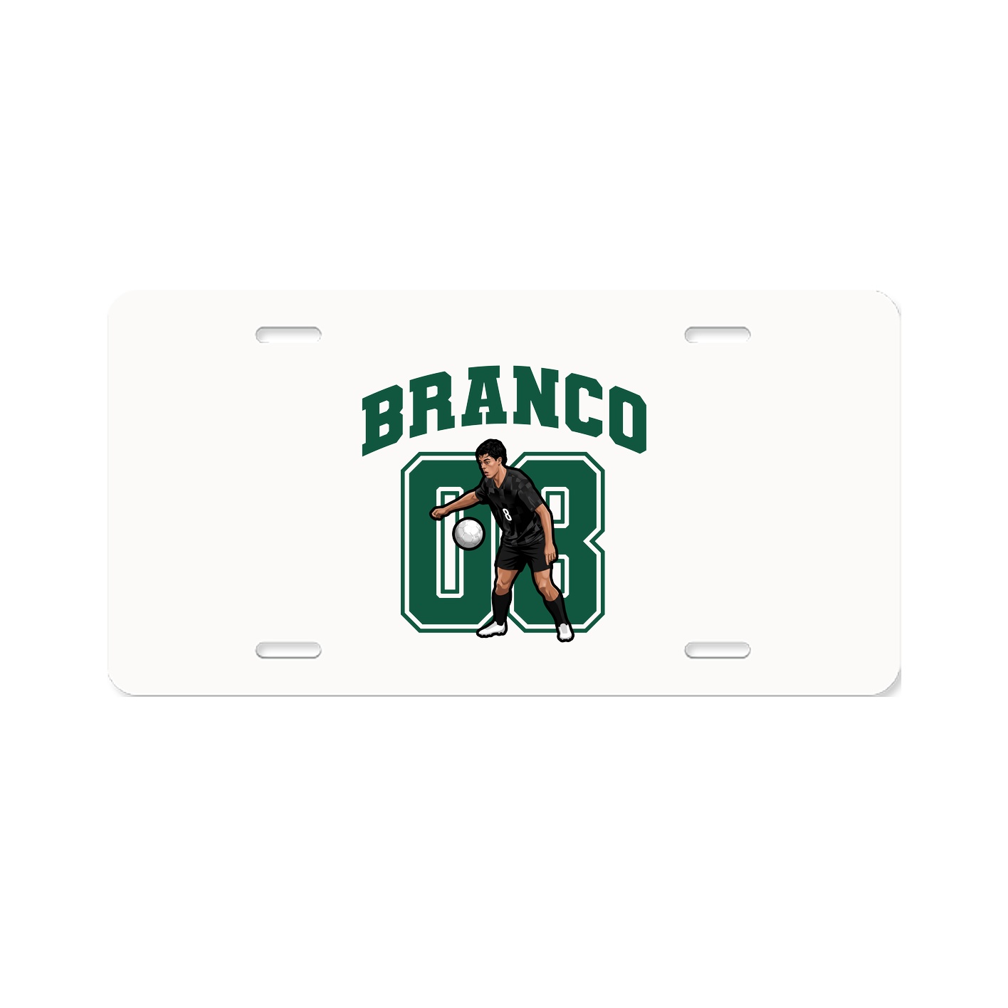 License Plate — Number in Classic
