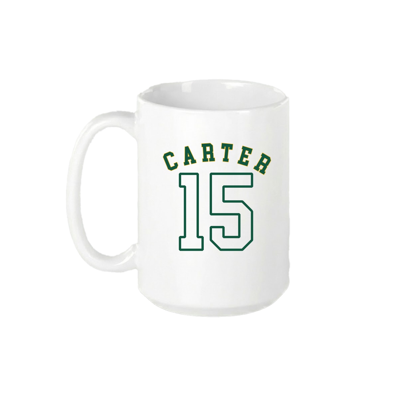 15oz Coffee Mug — Shirsey Arch in White