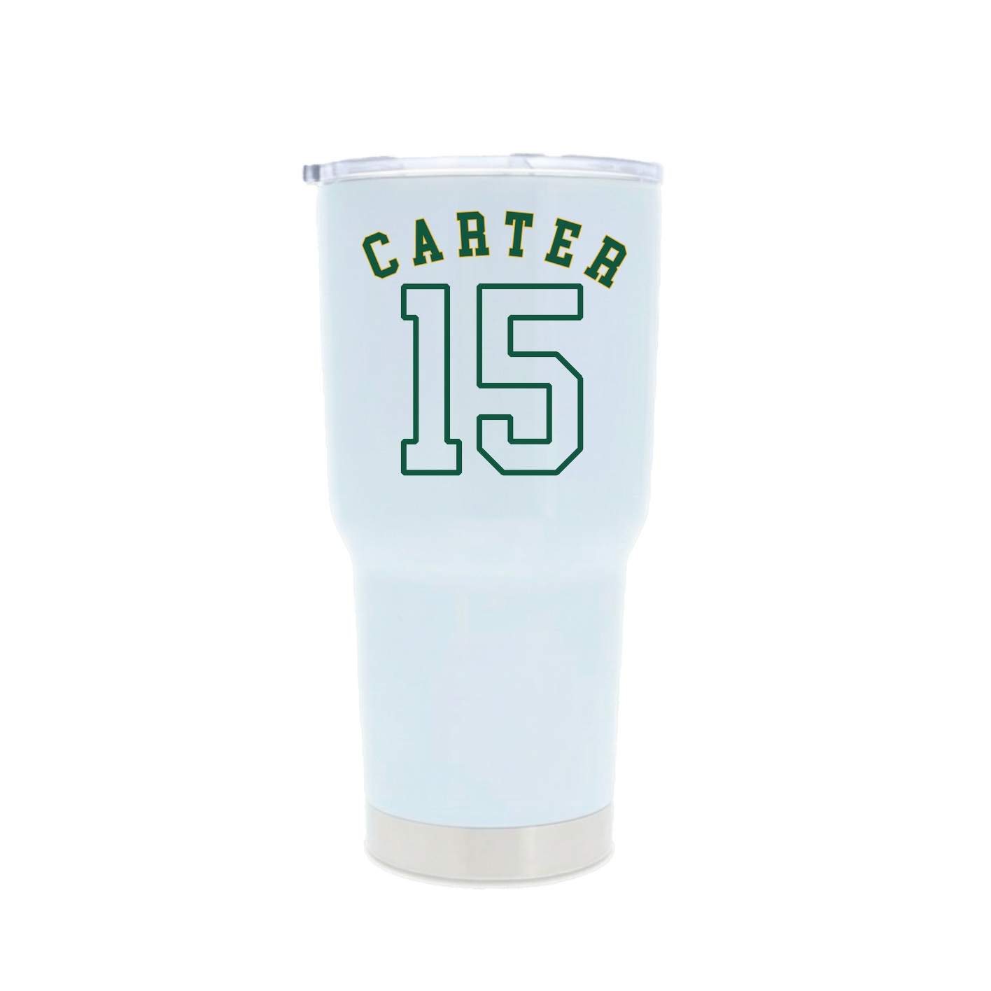 30oz Stainless Steel Tumbler — Shirsey Arch in White