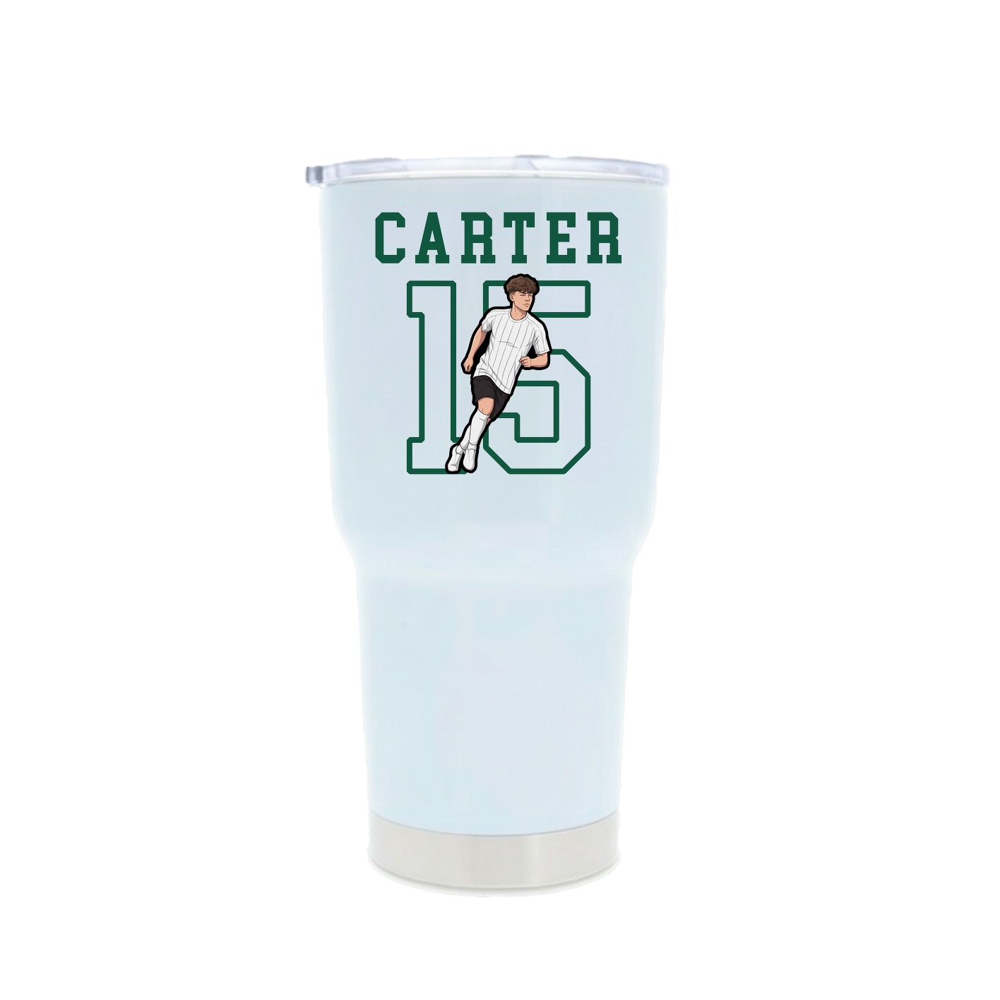 30oz Stainless Steel Tumbler — Shirsey in White