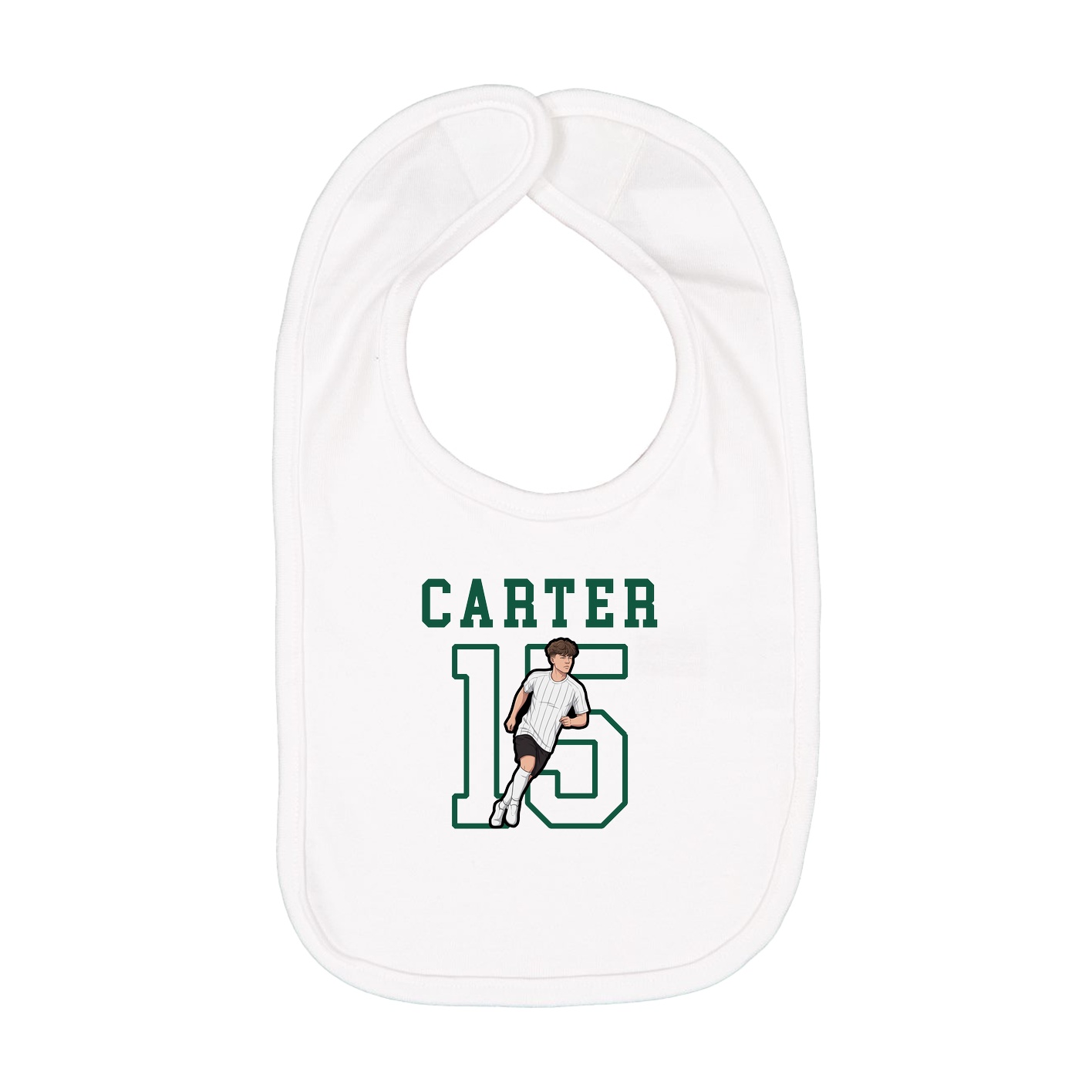 Infant Bib — Shirsey in White