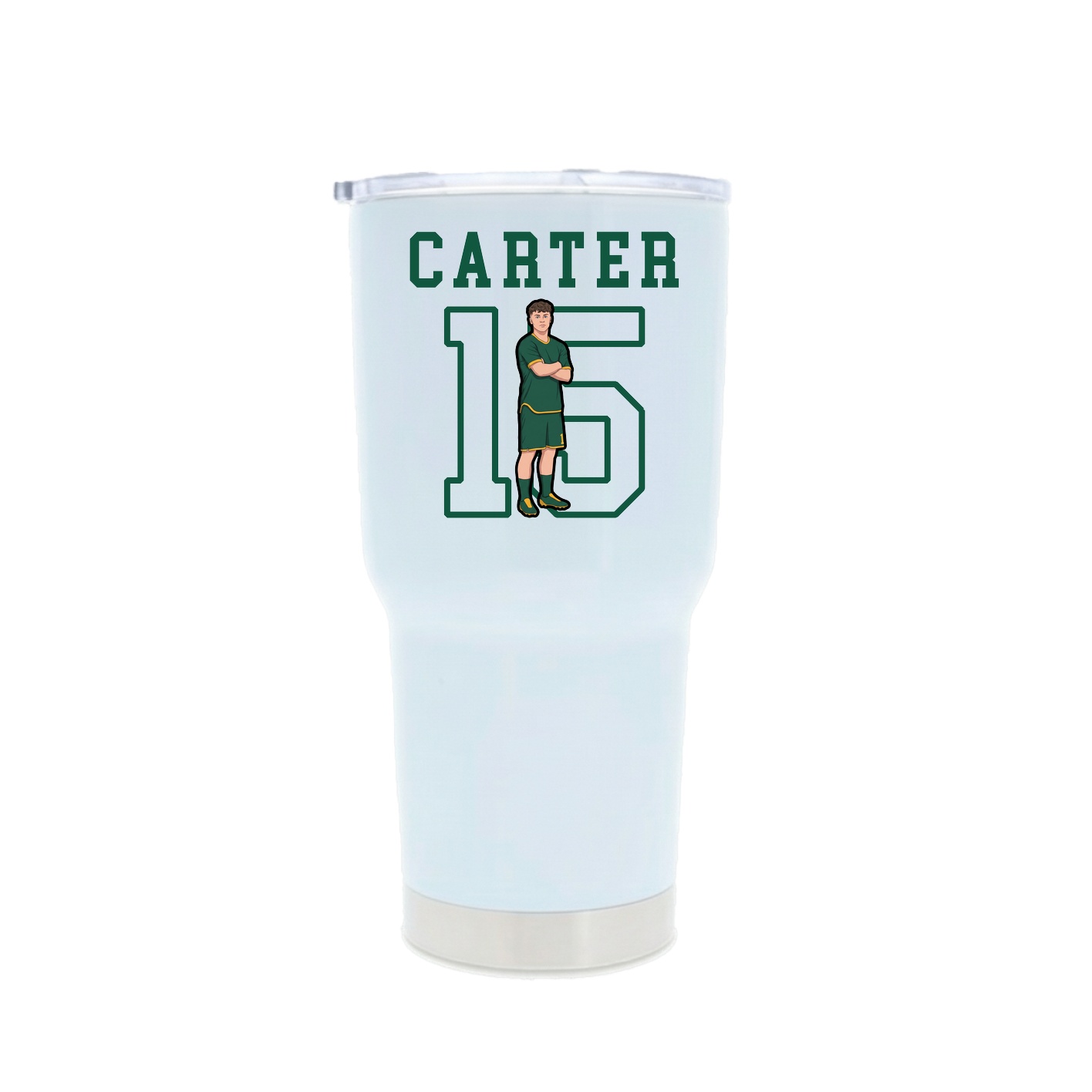30oz Stainless Steel Tumbler — Shirsey in White