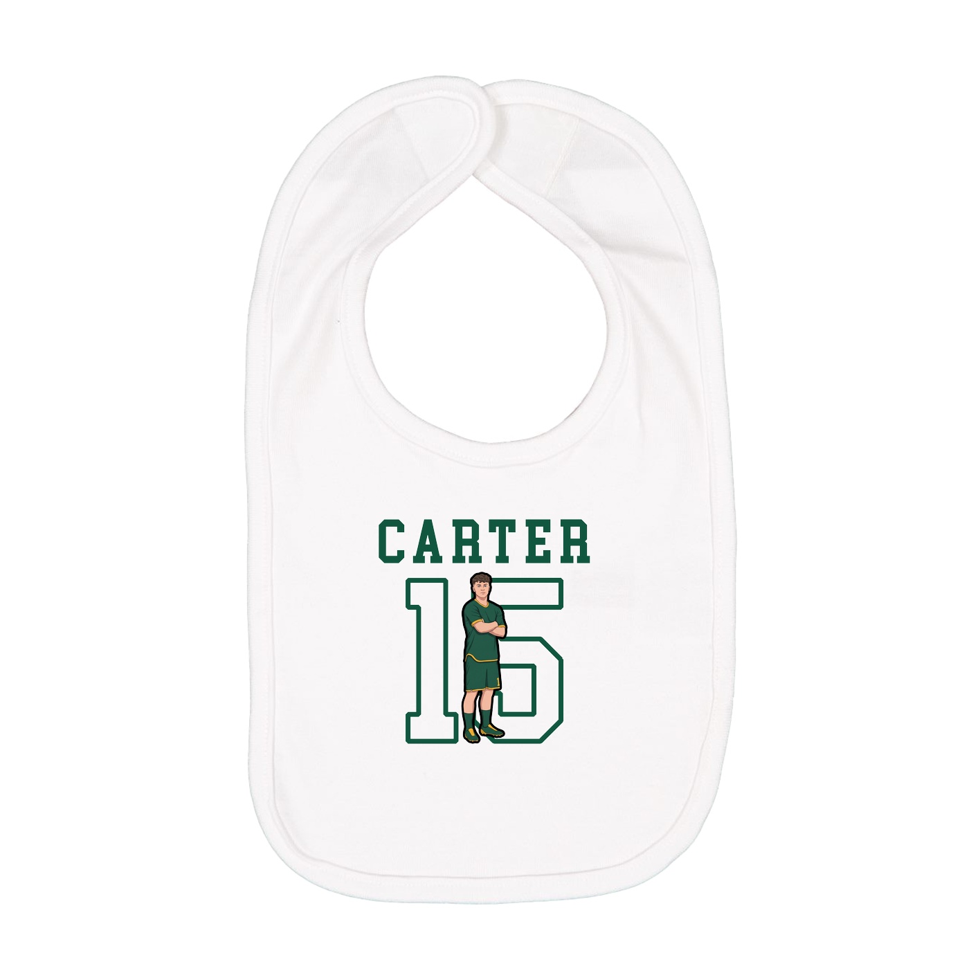 Infant Bib — Shirsey in White