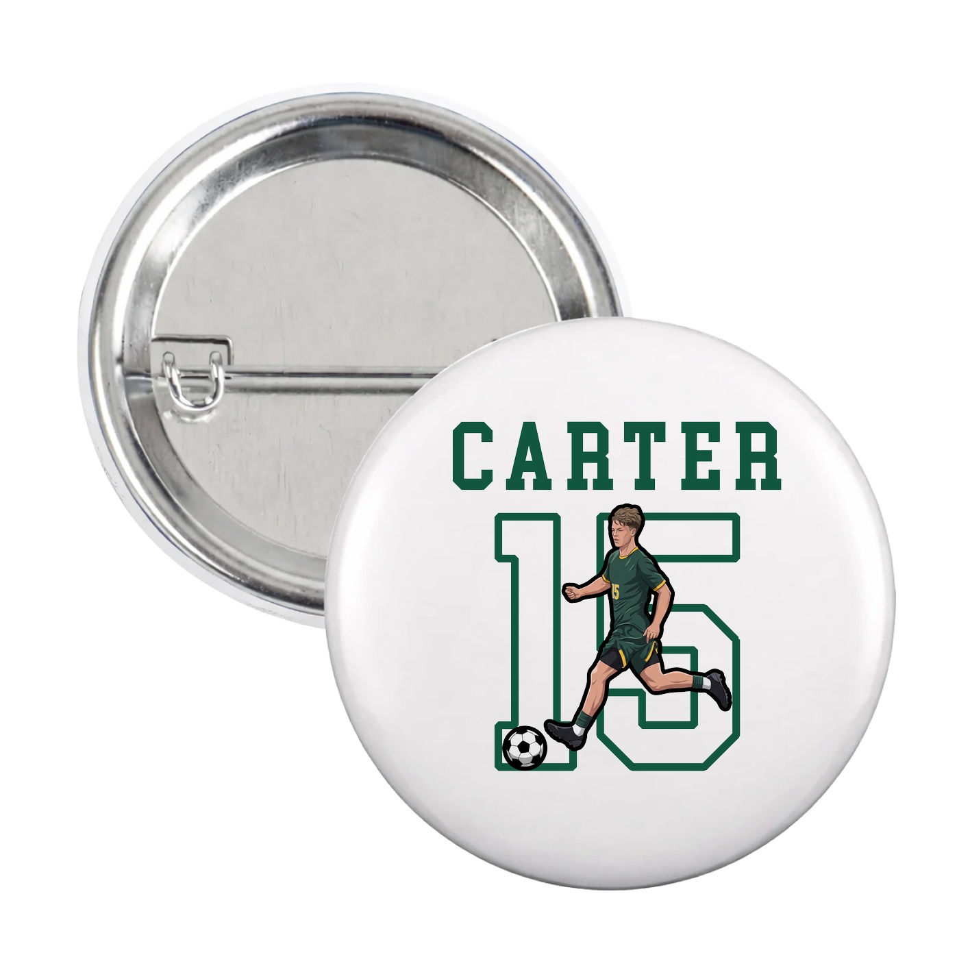 Game Day Button — Shirsey in White