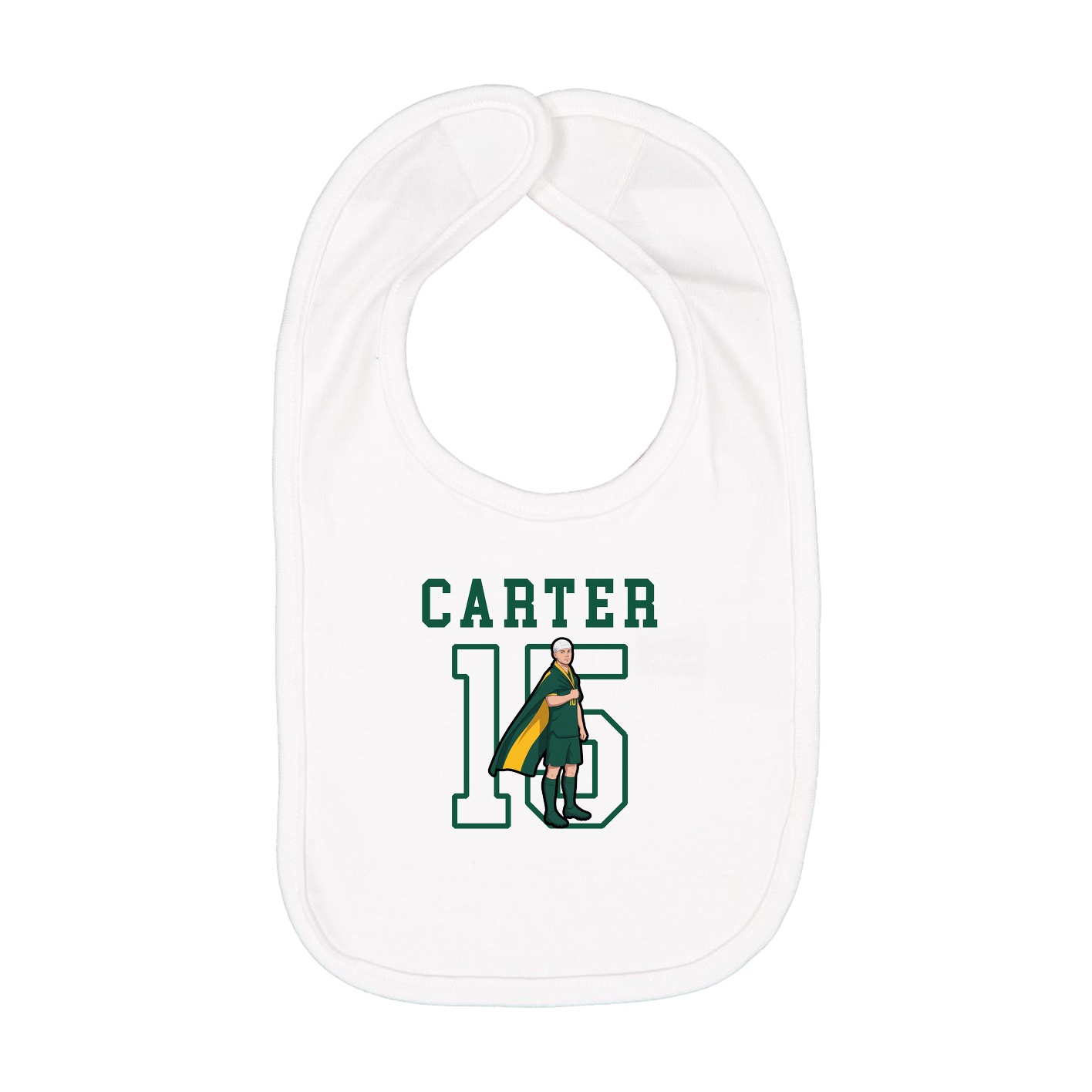 Infant Bib — Shirsey in White
