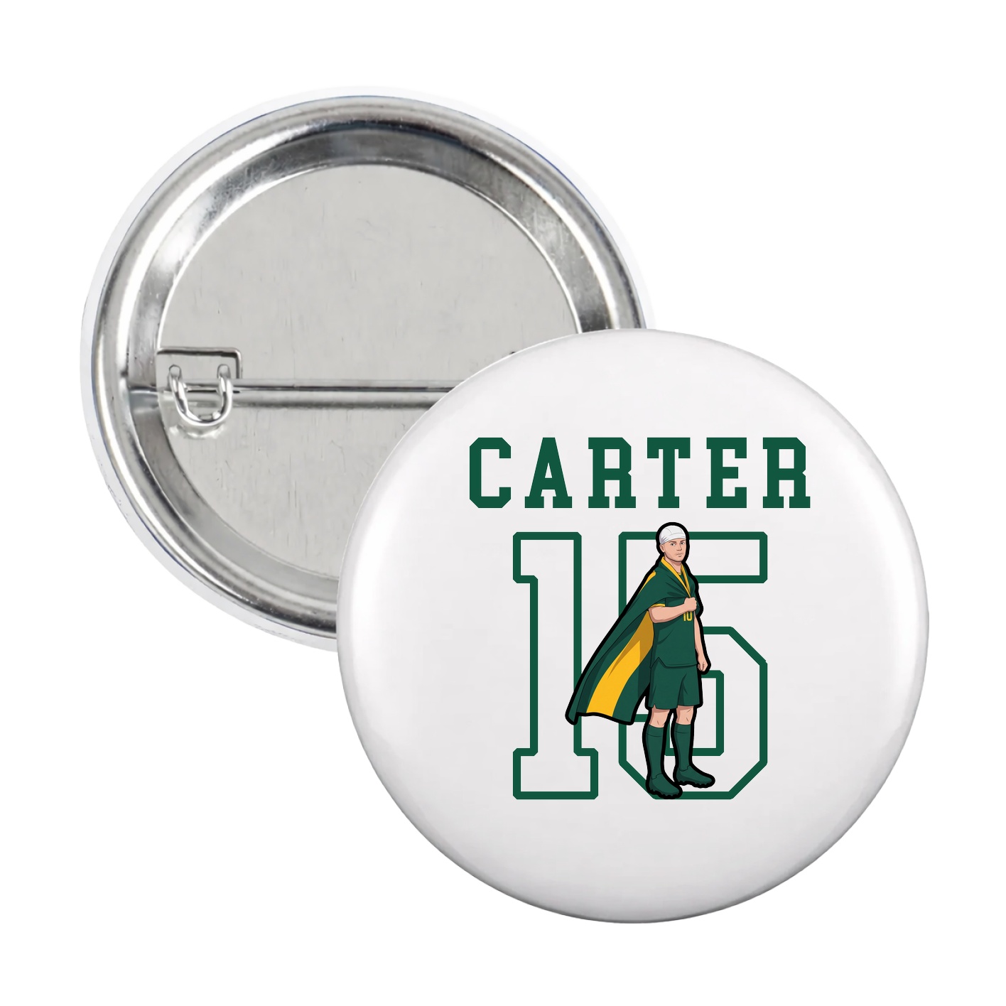 Game Day Button — Shirsey in White