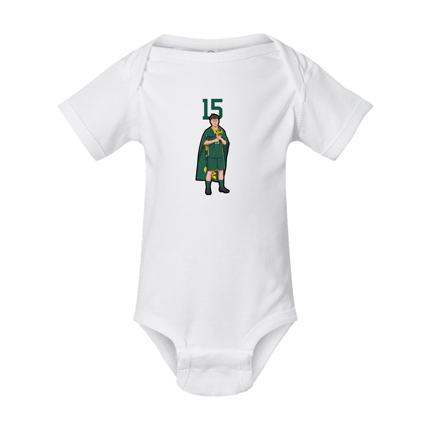 Baby Onesie — Number Top in White