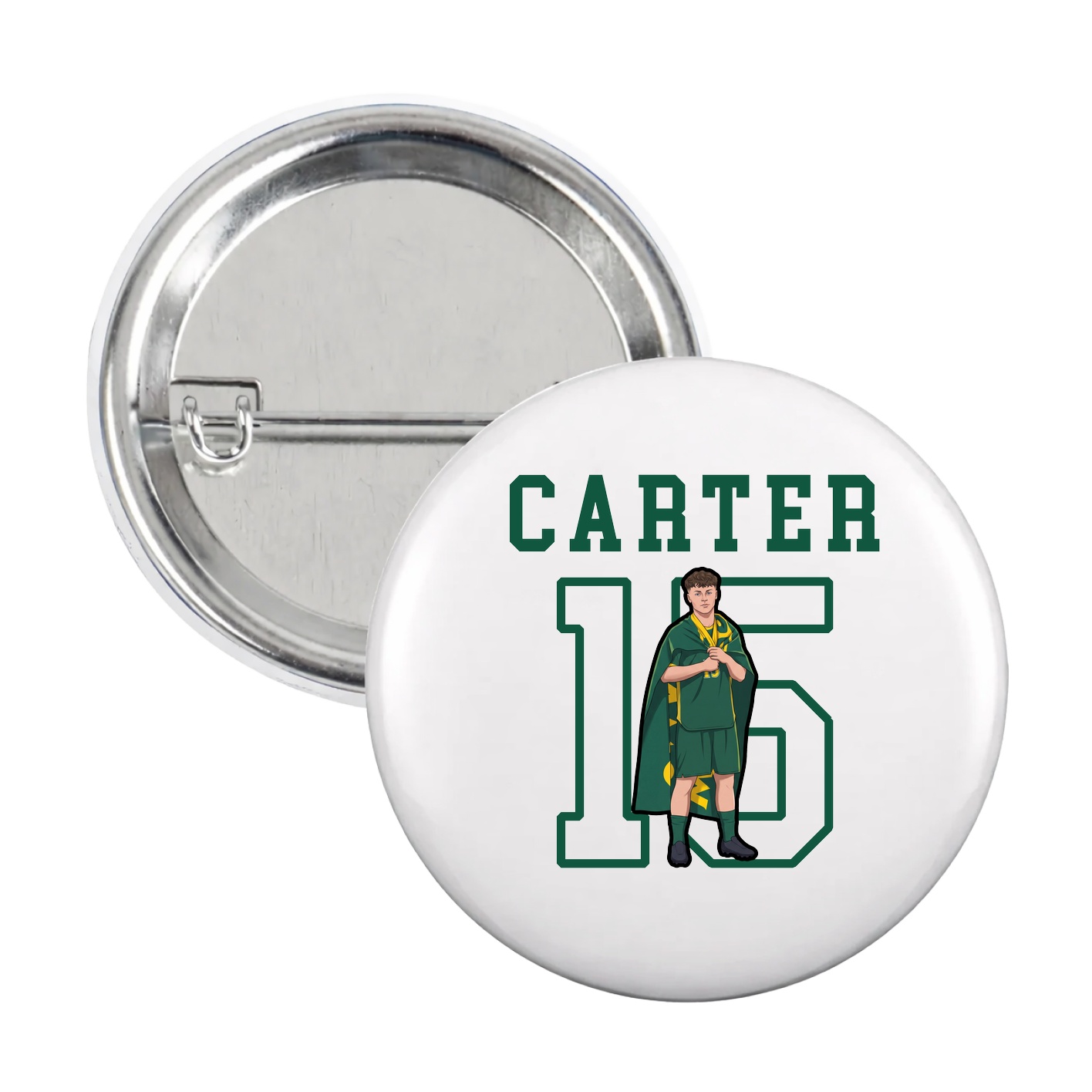 Game Day Button — Shirsey in White