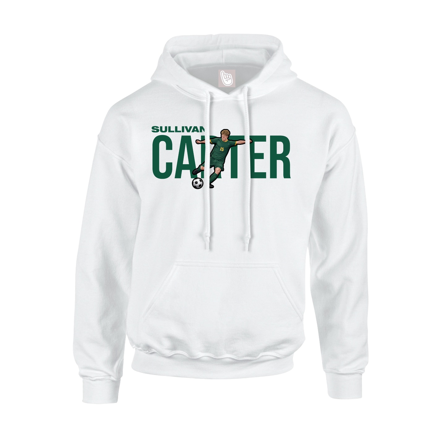 Hoodie — Player Name in White