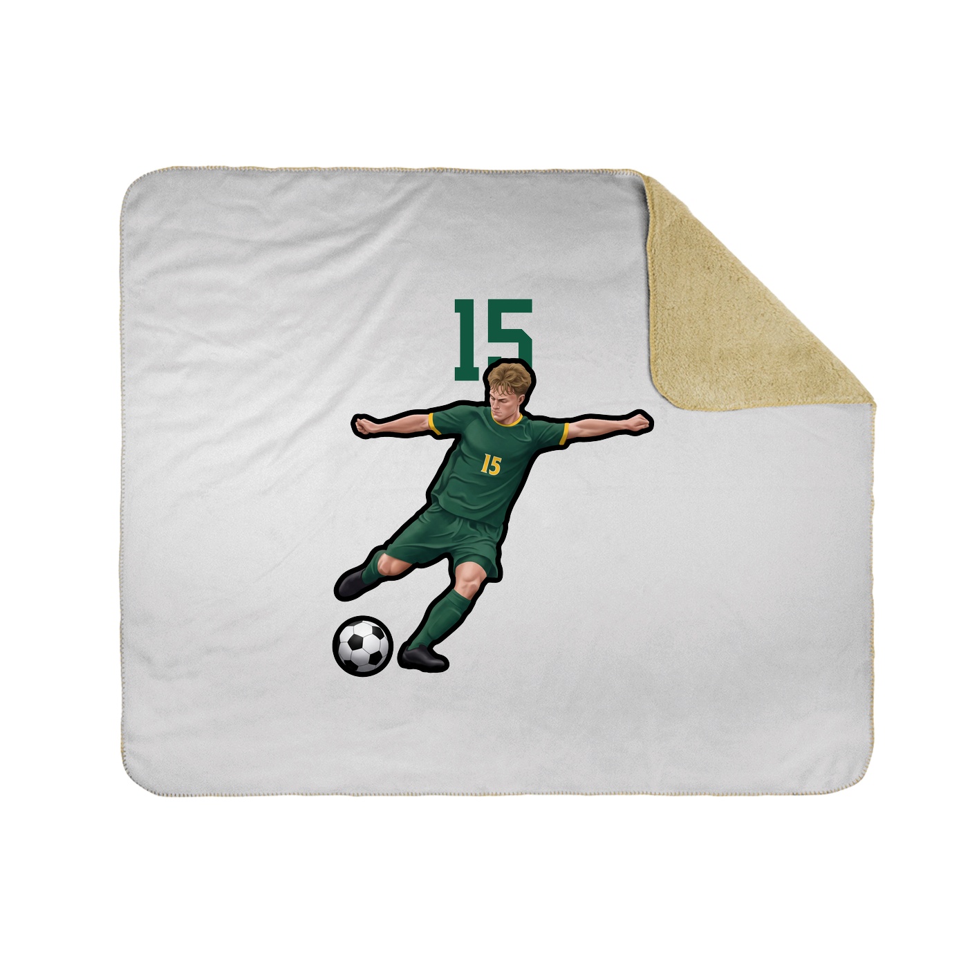 Throw Blanket — Number Top in White