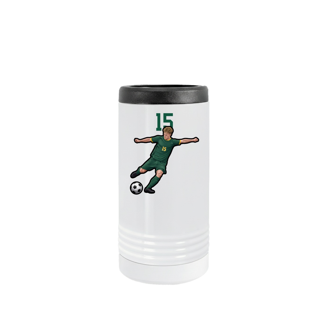 Slim Beverage Holder — Number Top in White