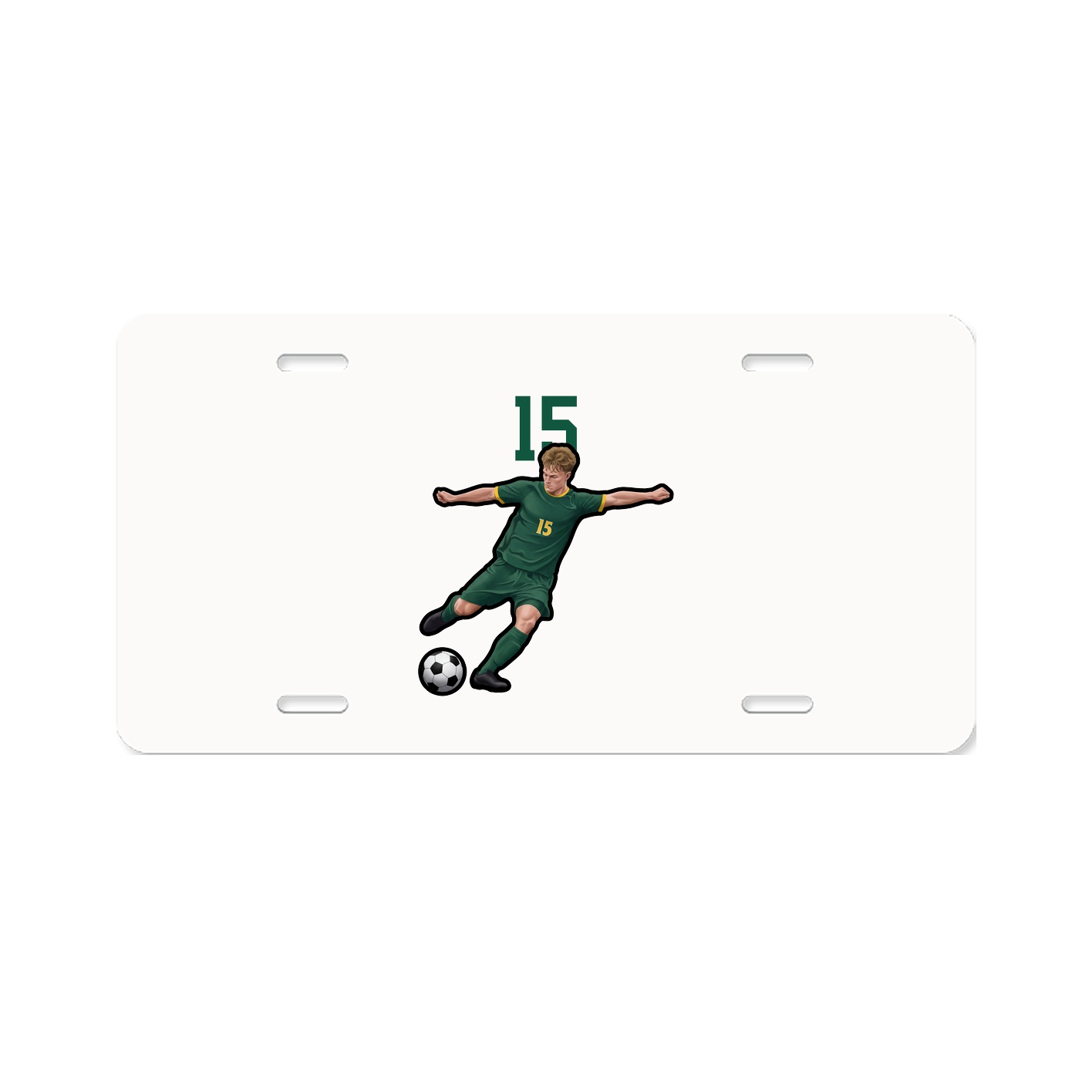 License Plate — Number Top in Classic