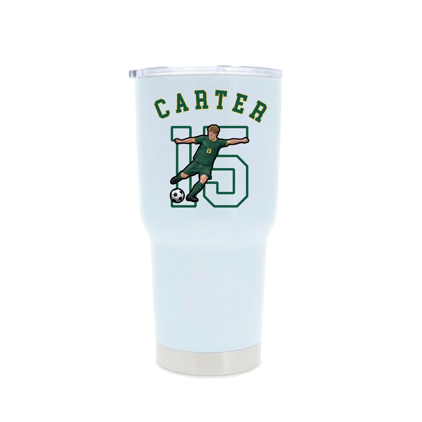 30oz Stainless Steel Tumbler — Shirsey Arch in White