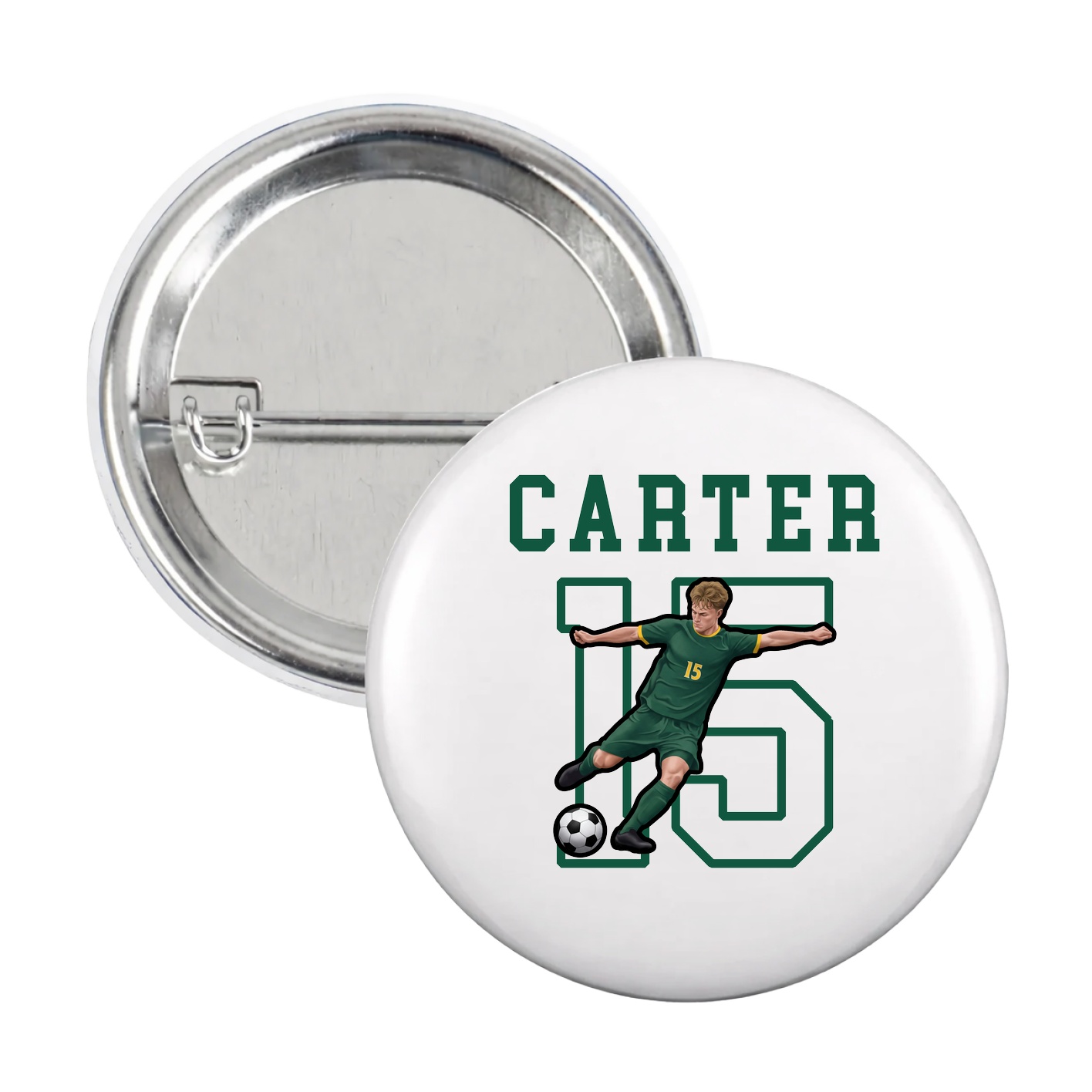 Game Day Button — Shirsey in White