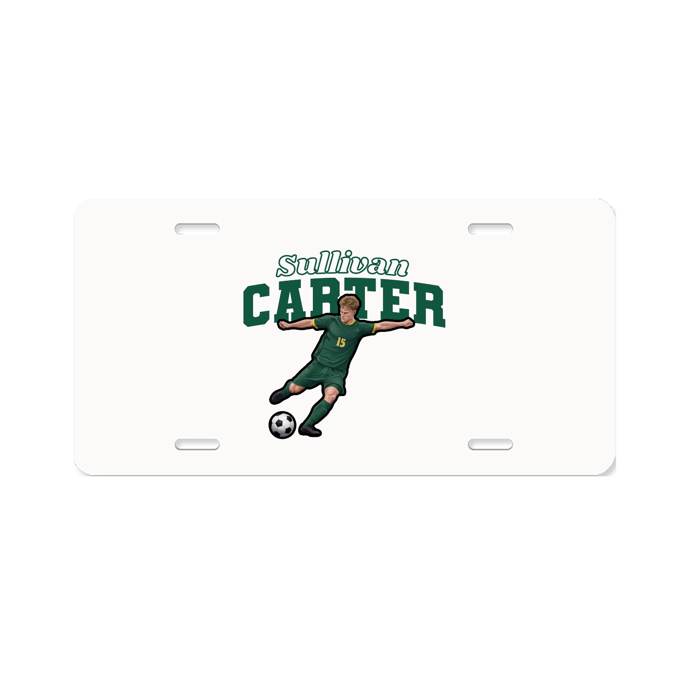 License Plate — Name Arch in Classic