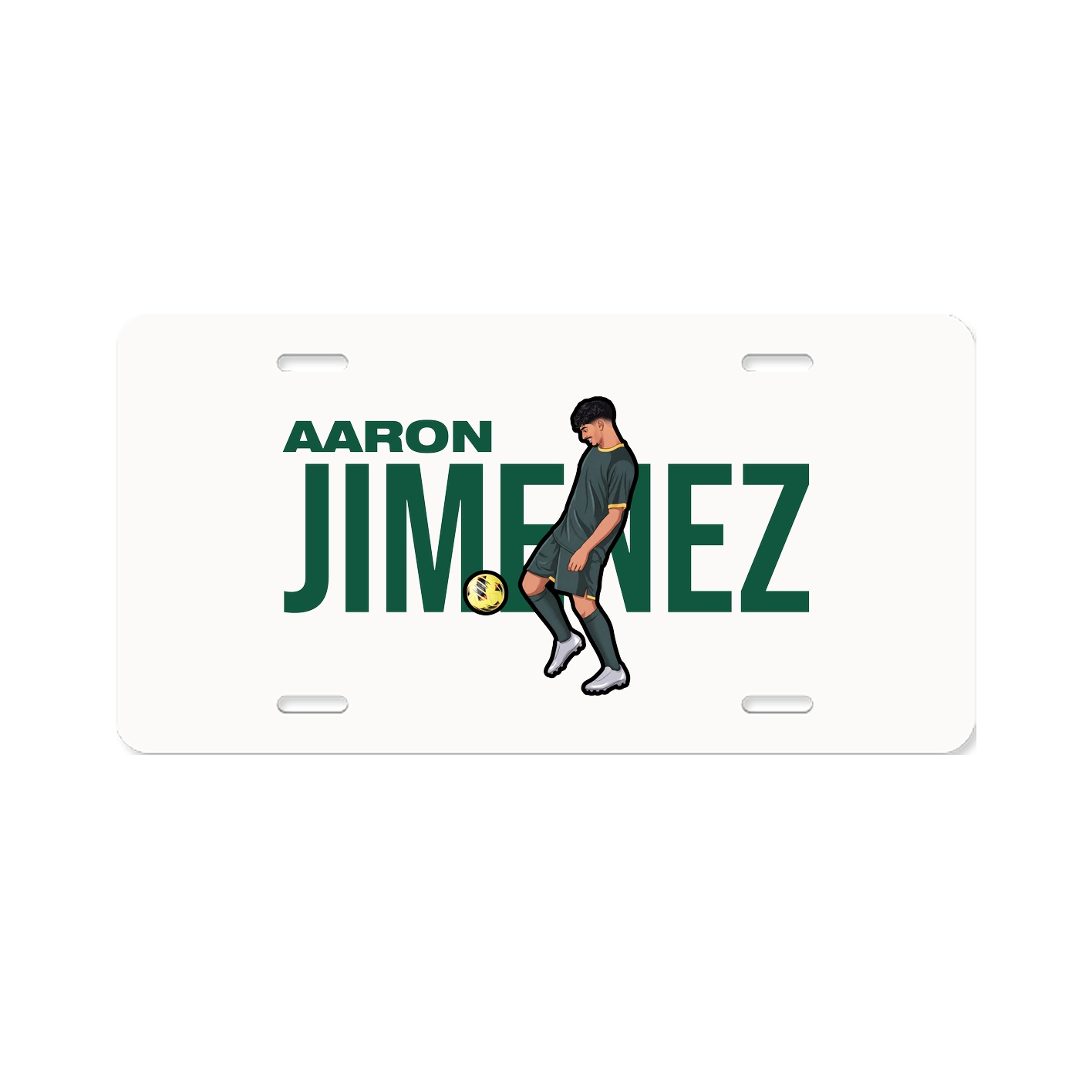 License Plate — Player Name in Classic