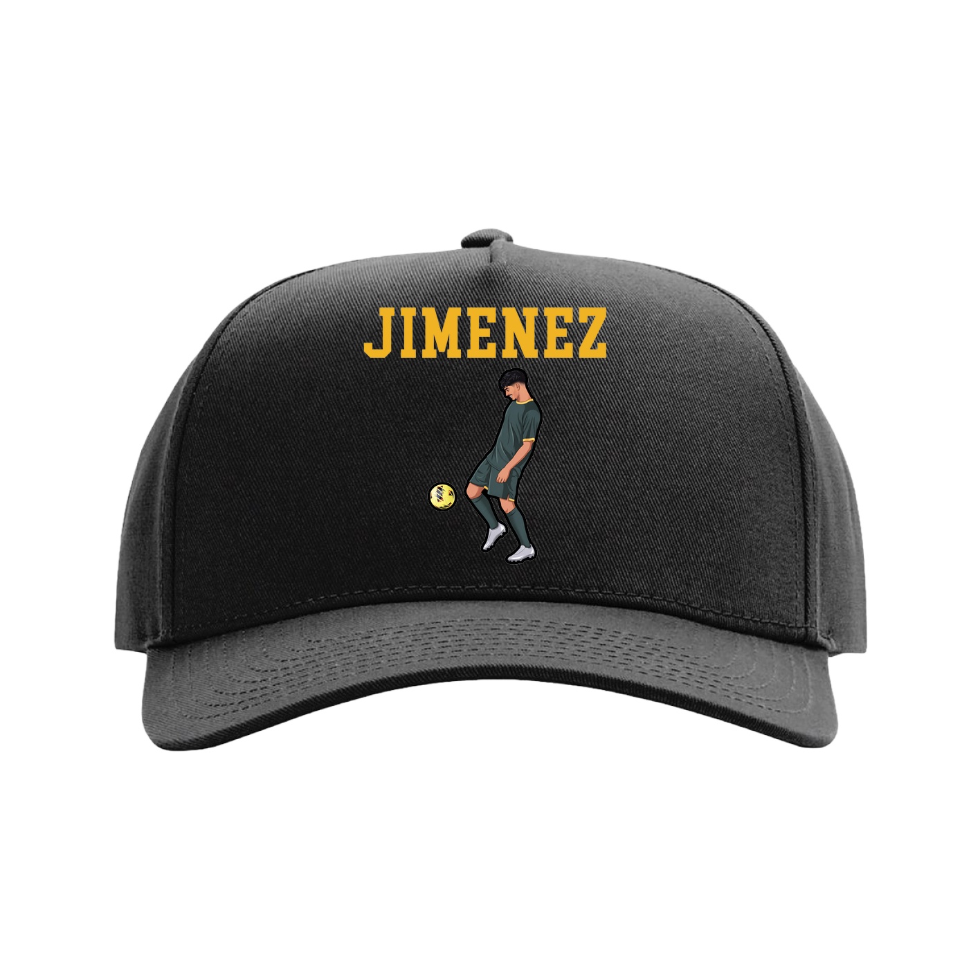 Full Fabric Five-Panel Champ Cap — Shirsey in Black