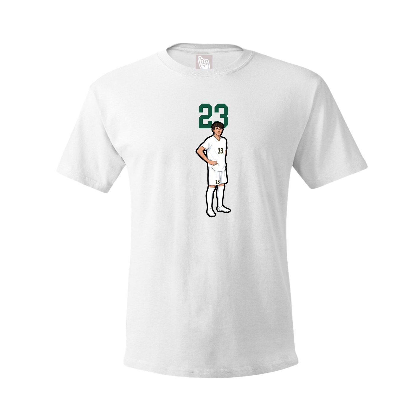 Tee — Number Top in White