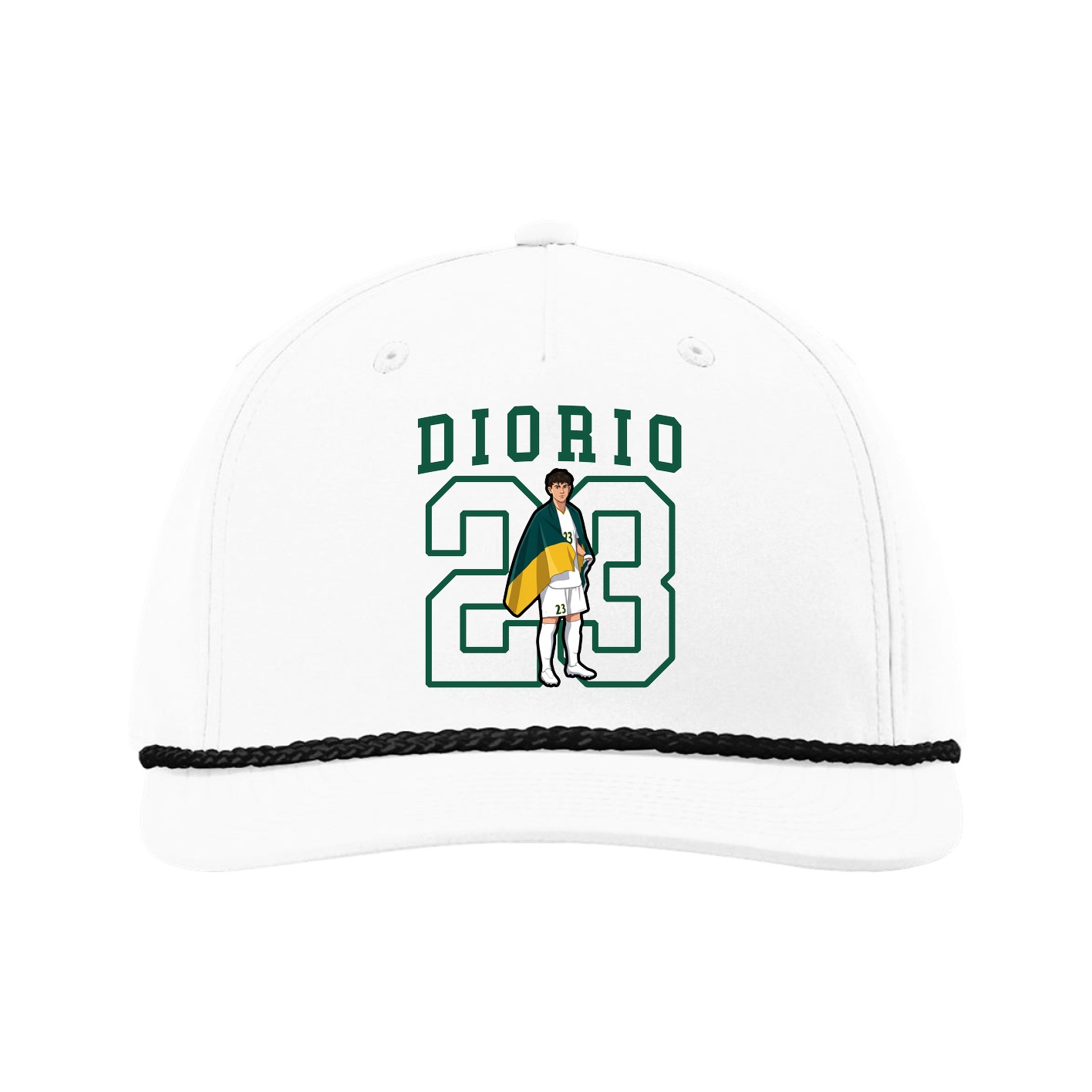 Five-Panel Classic Rope Cap — Shirsey in White