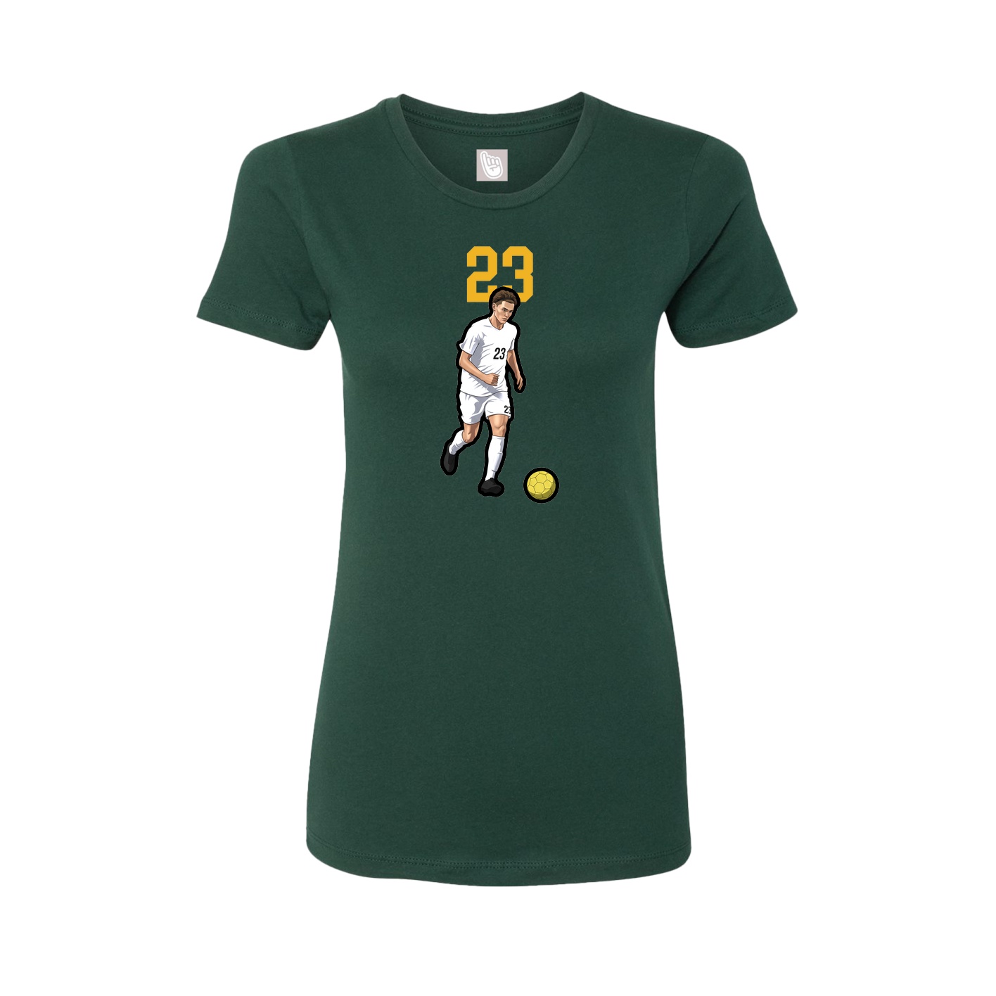 Womens Tee — Number Top in Green