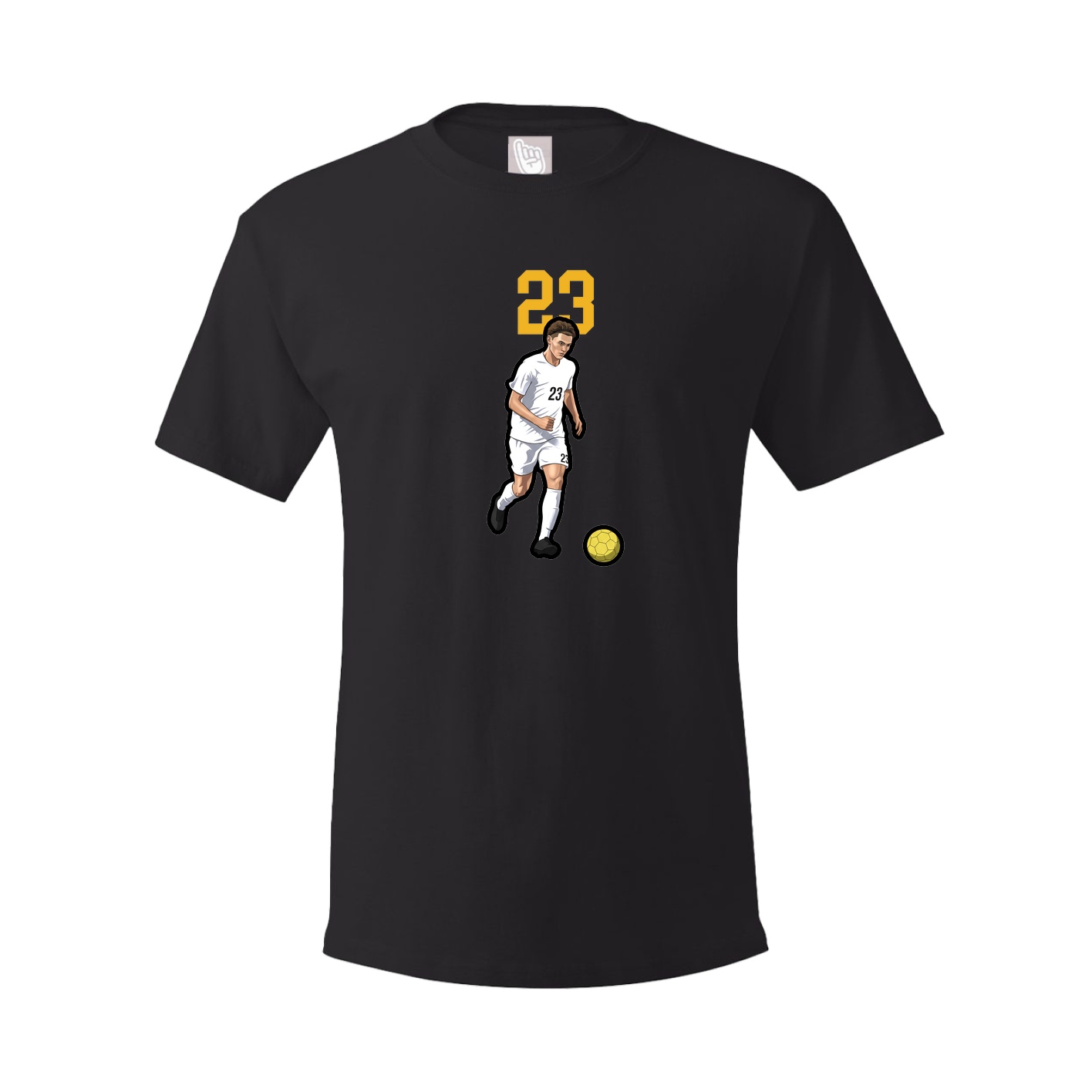 Youth Tee — Number Top in Black