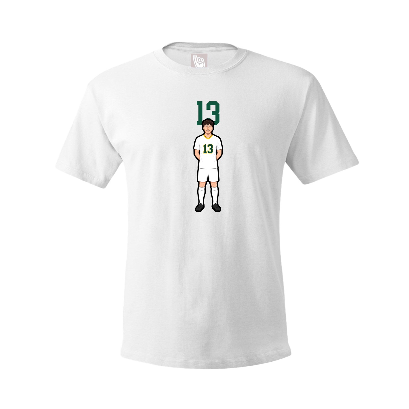 Tee — Number Top in White