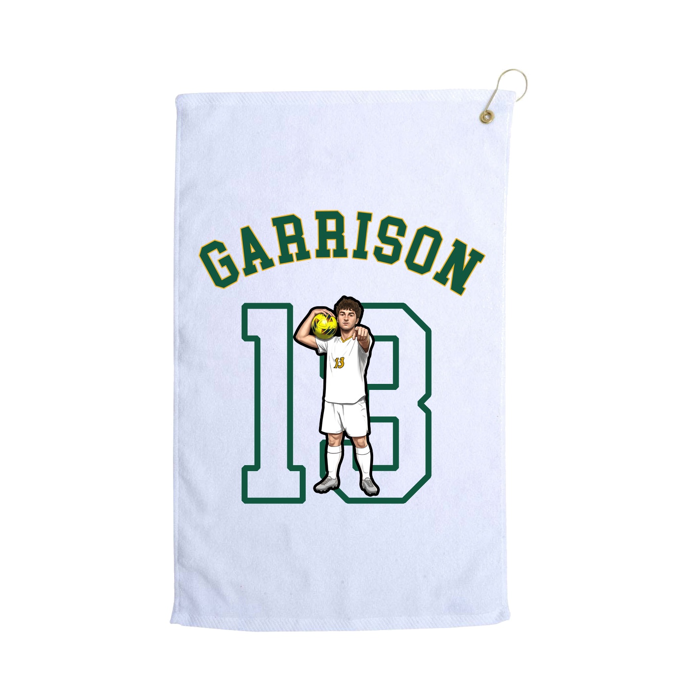 Golf Towel — Shirsey Arch in White