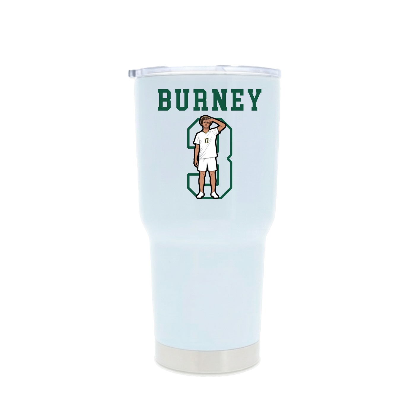 30oz Stainless Steel Tumbler — Shirsey in White