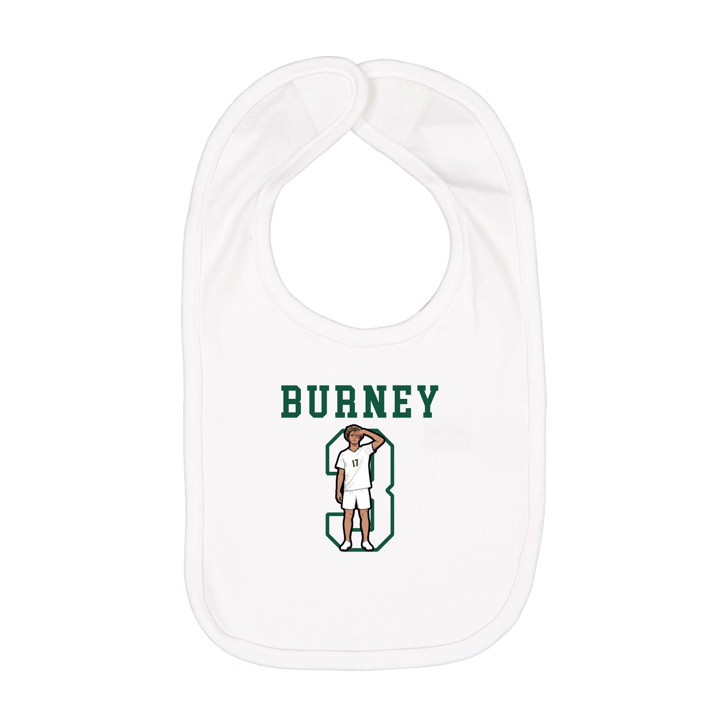Infant Bib — Shirsey in White