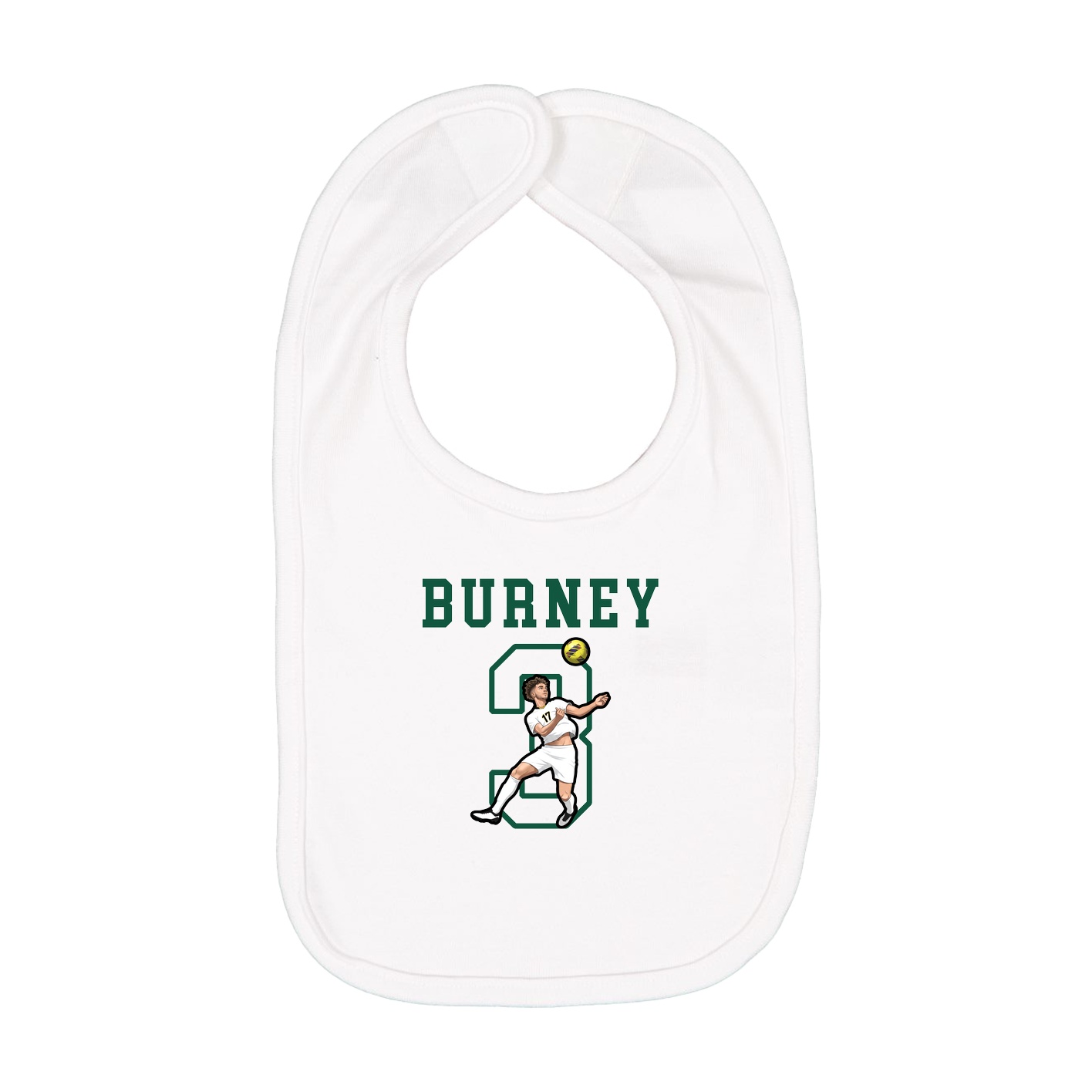 Infant Bib — Shirsey in White