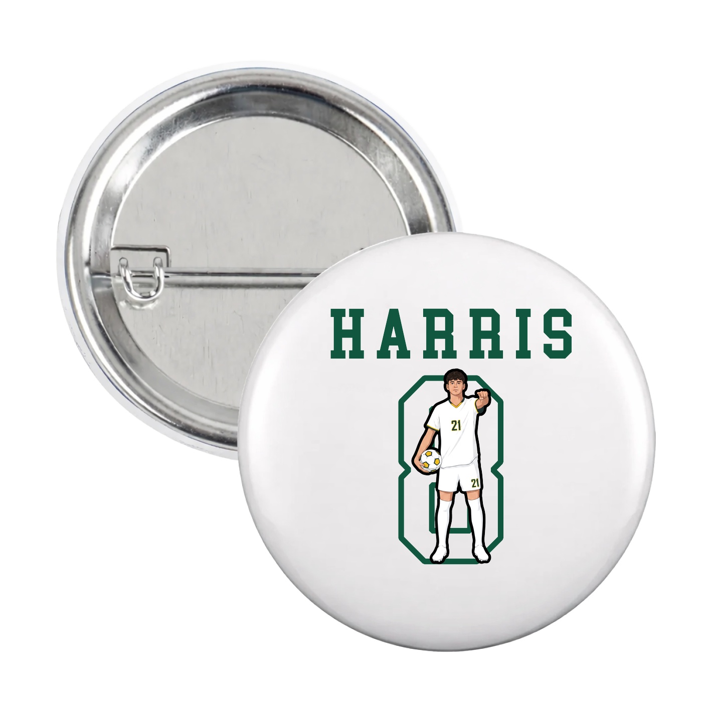 Game Day Button — Shirsey in White