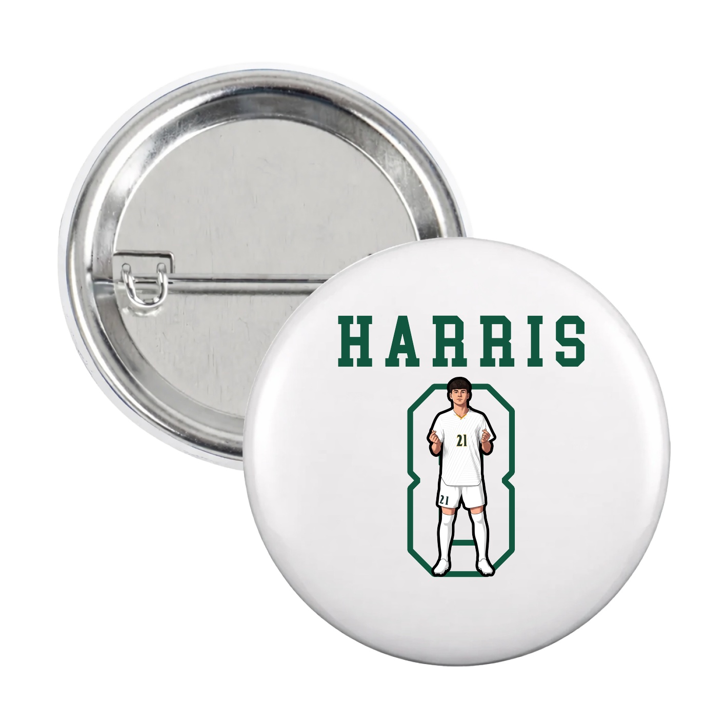 Game Day Button — Shirsey in White