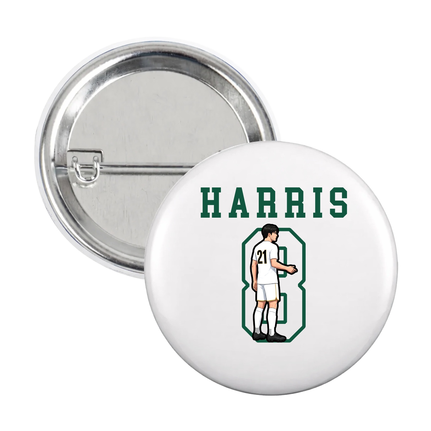Game Day Button — Shirsey in White