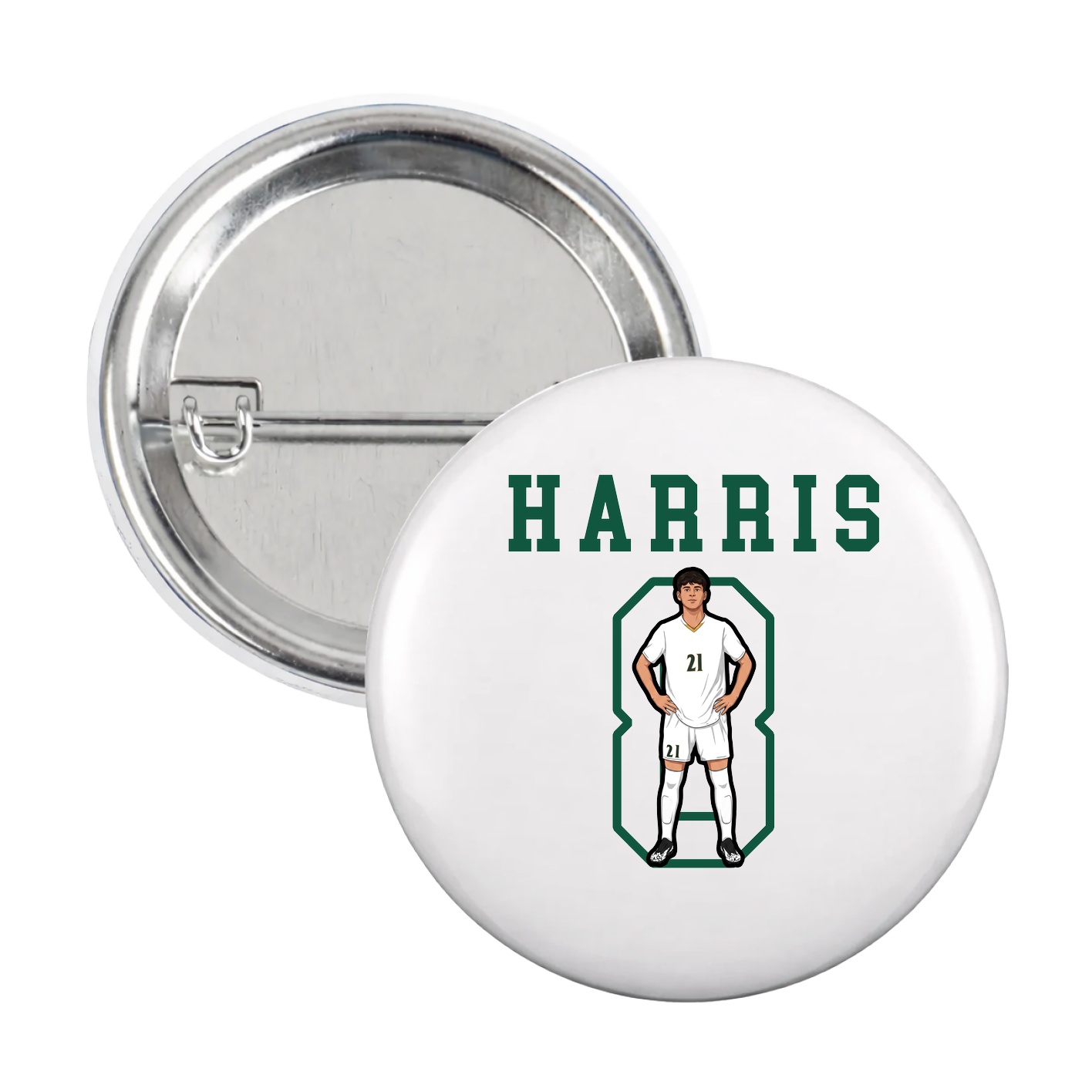 Game Day Button — Shirsey in White