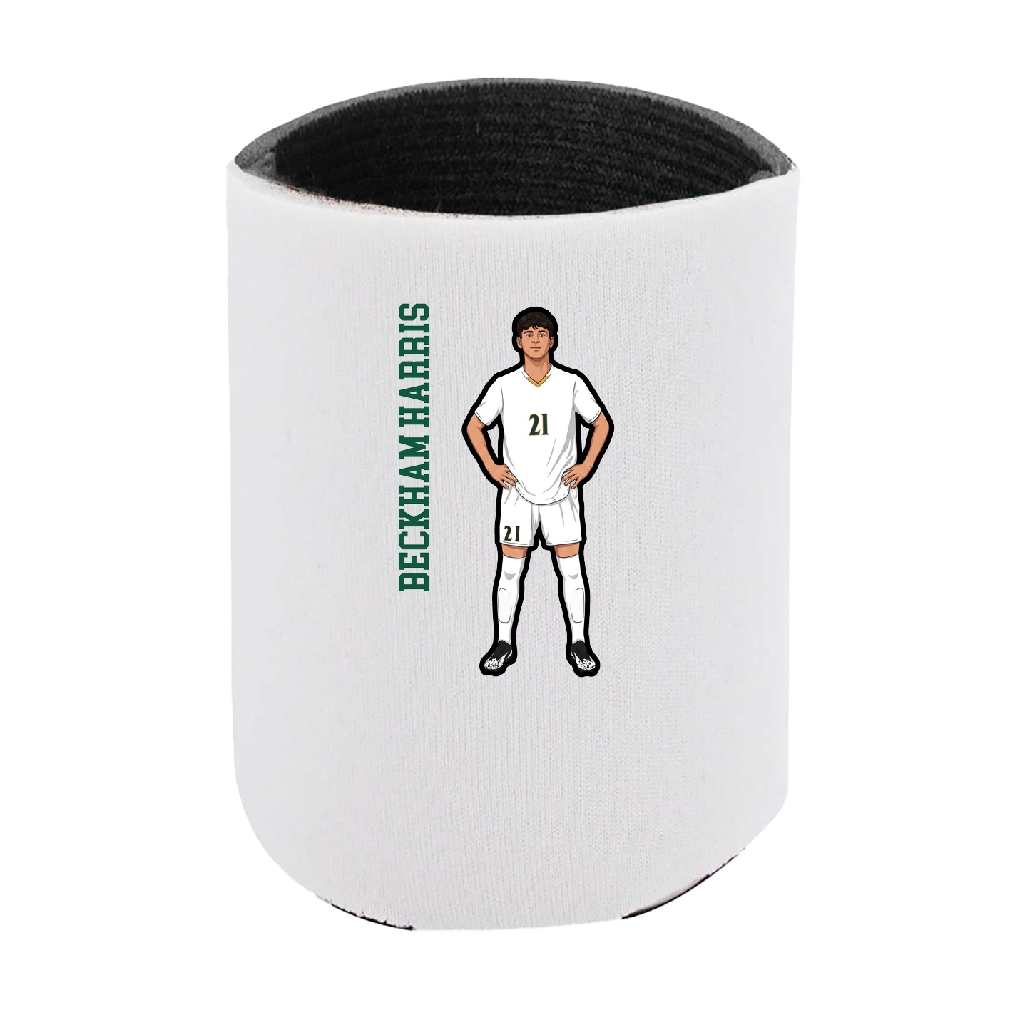 Can Holder — Name Vertical in White