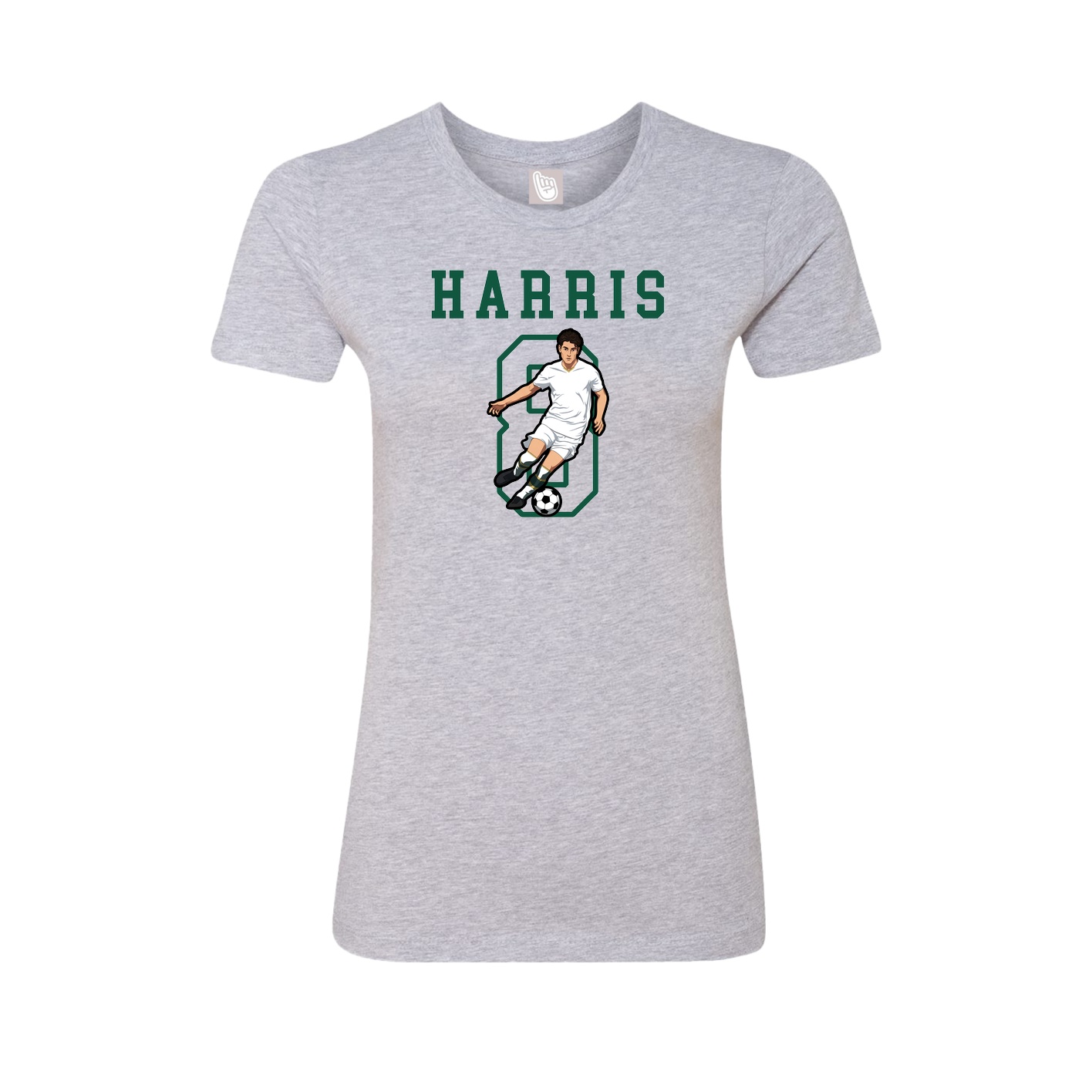 Fitted Women's Tee — Shirsey in Grey