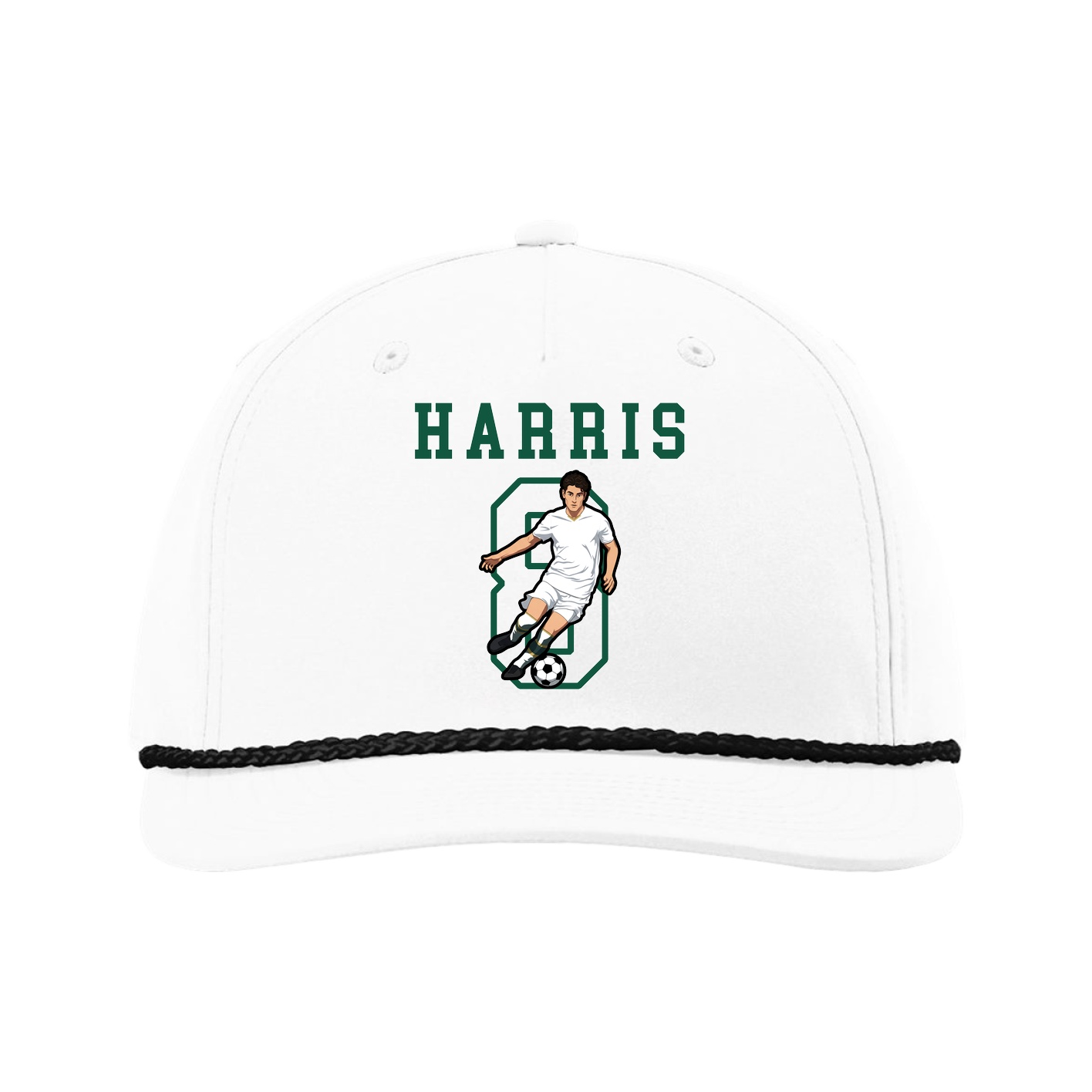 Five-Panel Classic Rope Cap — Shirsey in White