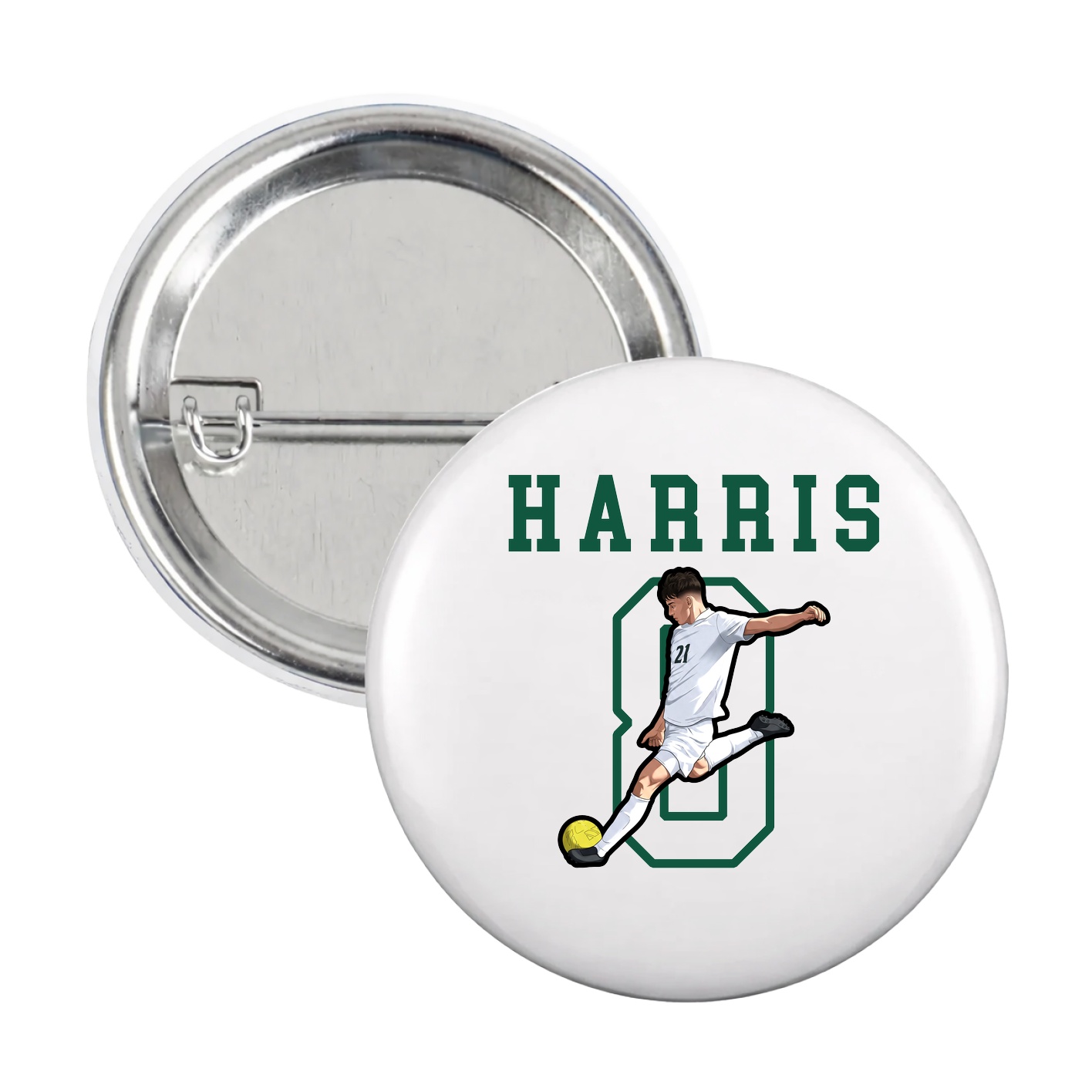 Game Day Button — Shirsey in White