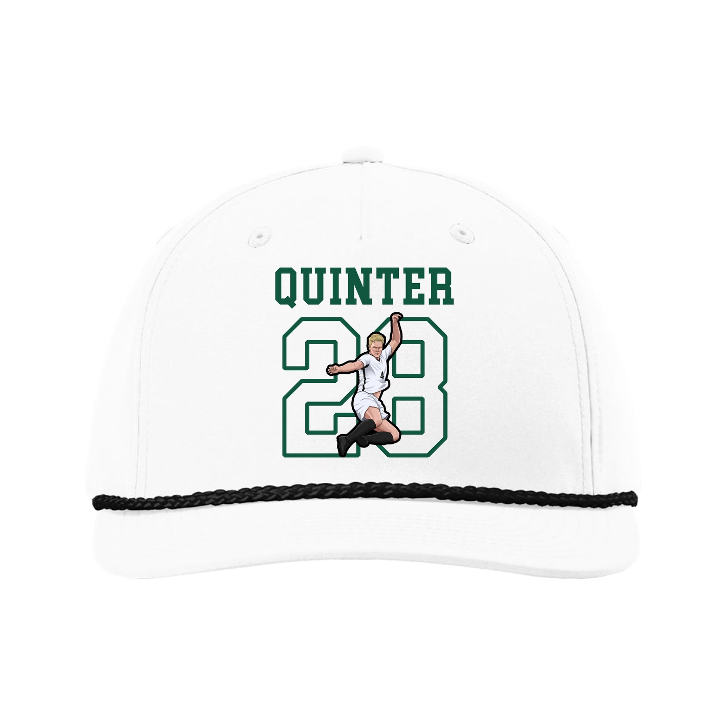 Five-Panel Classic Rope Cap — Shirsey in White