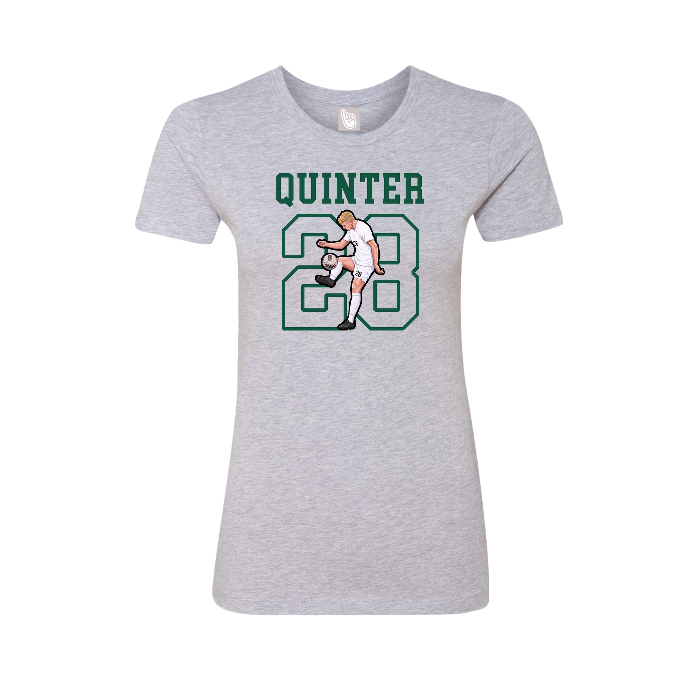 Fitted Women's Tee — Shirsey in Grey