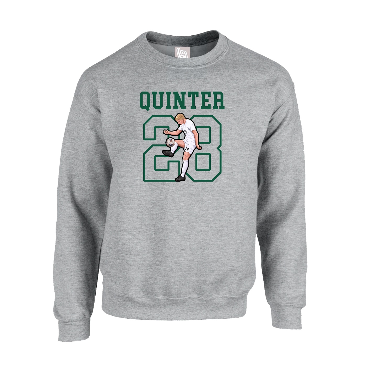 Fleece Crew — Shirsey in Grey