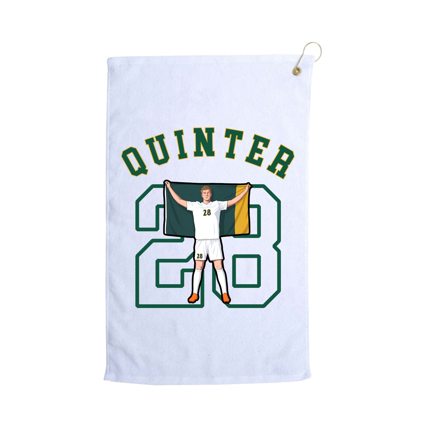 Golf Towel — Shirsey Arch in White