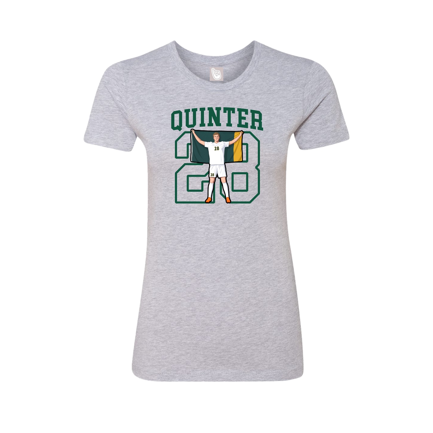 Fitted Women's Tee — Shirsey in Grey