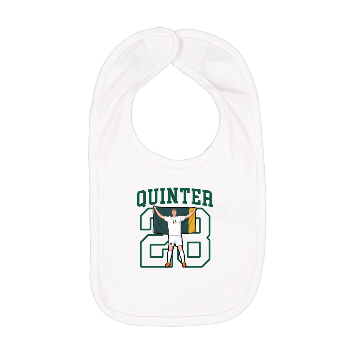 Infant Bib — Shirsey in White