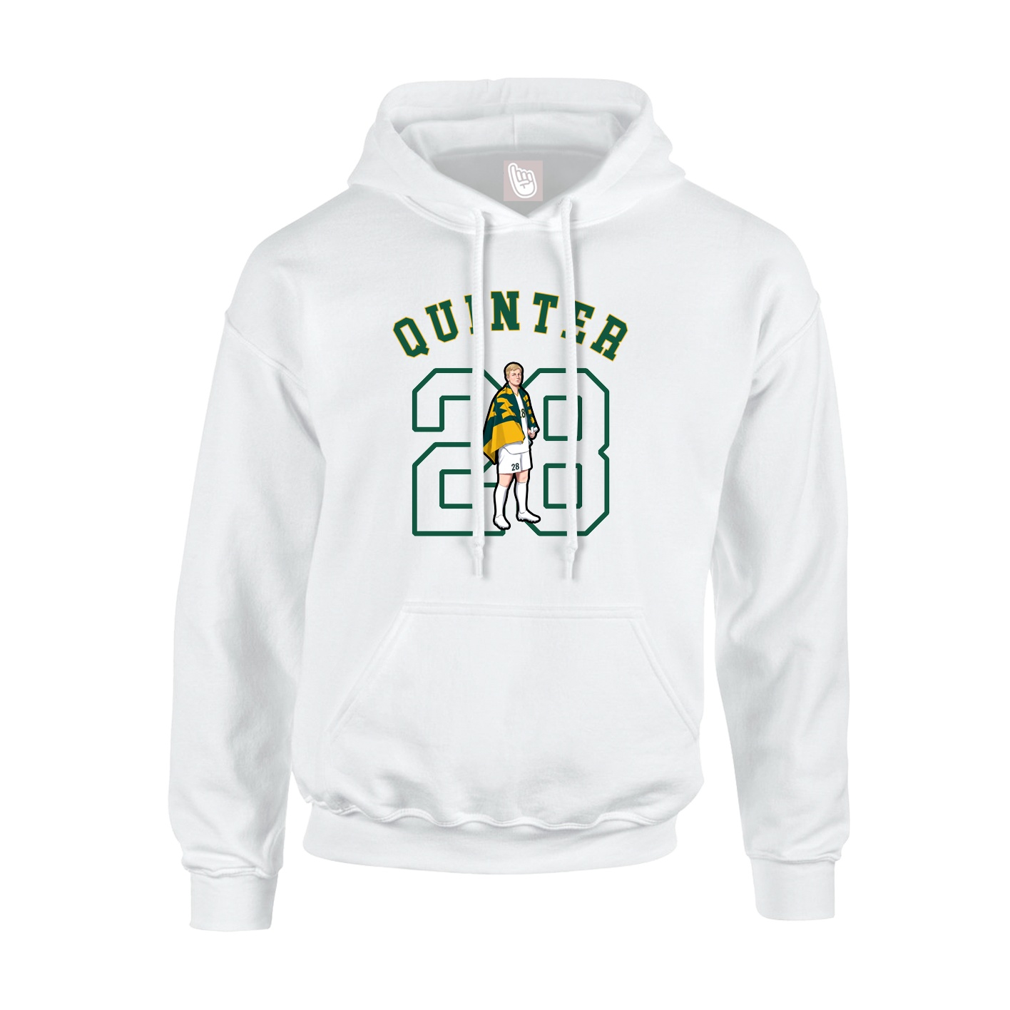 Youth Hoodie — Shirsey Arch in White